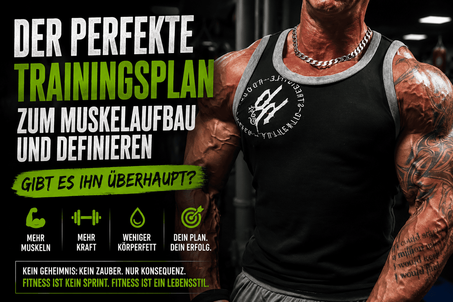 Der perfekte Trainingsplan für Muskelaufbau & Definition