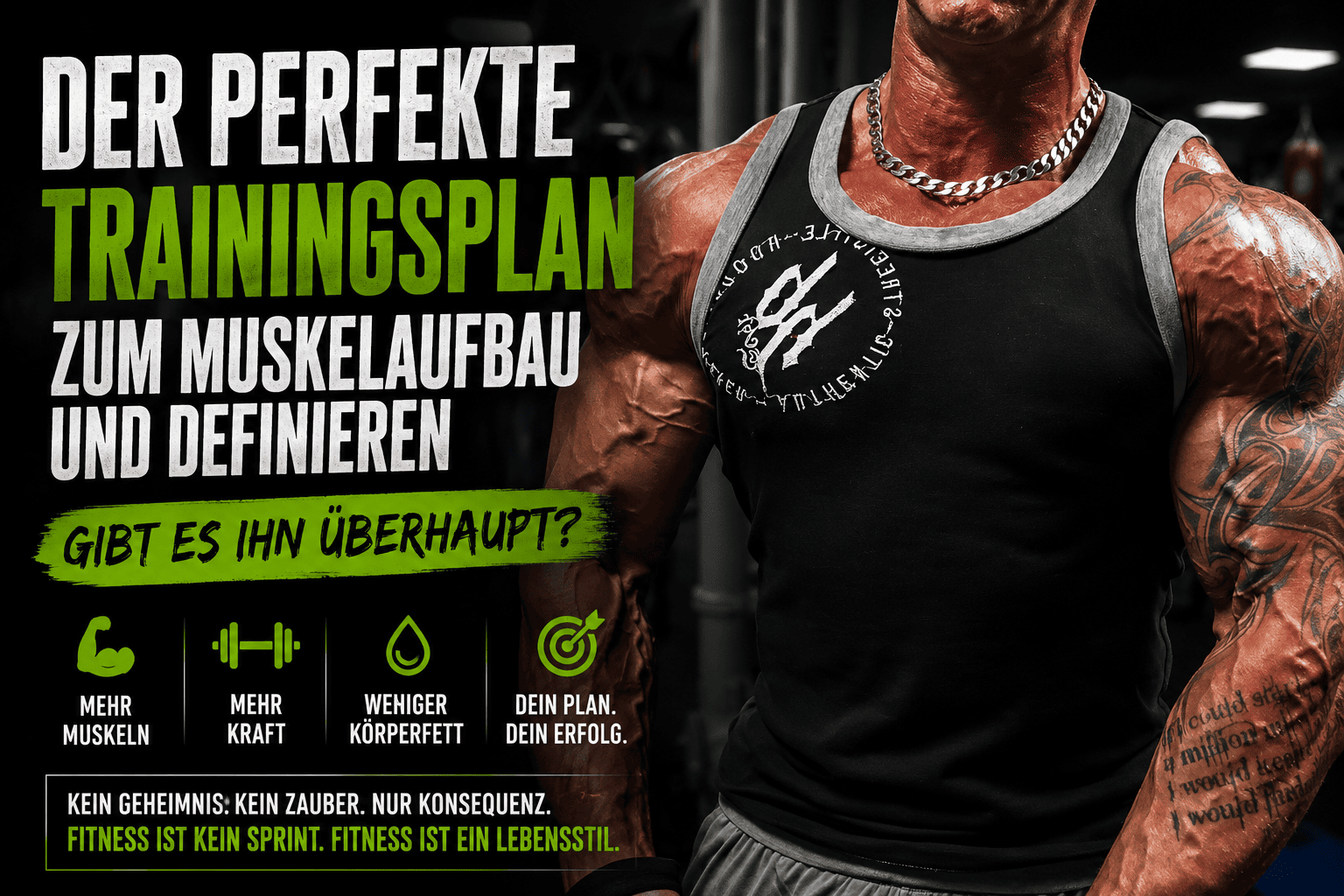 Der perfekte Trainingsplan für Muskelaufbau & Definition