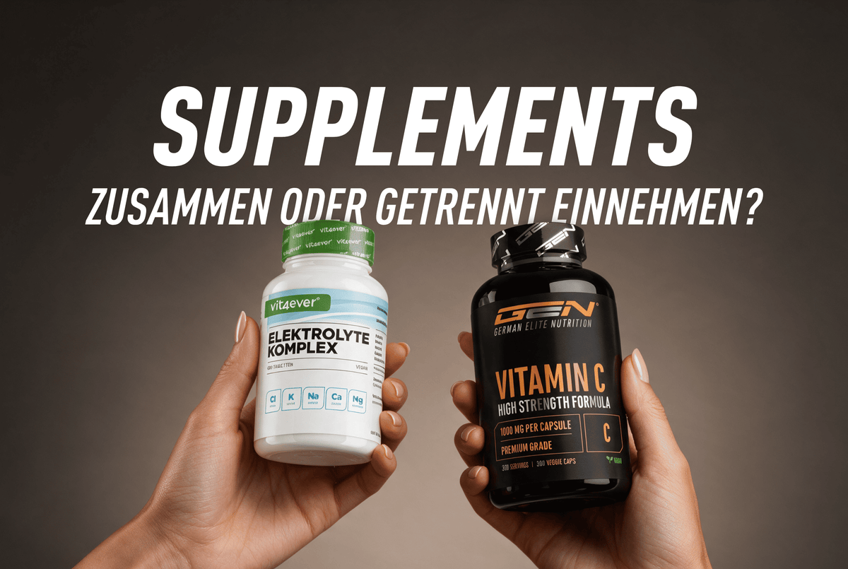 Supplemente zusammen einnehmen oder trennen? Was wirklich sinnvoll ist