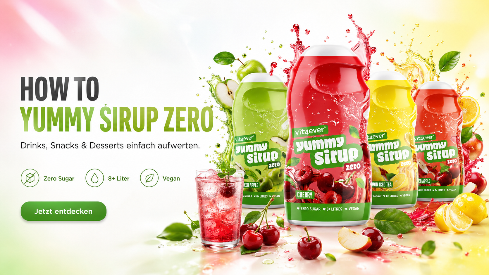 How To Yummy Sirup Zero: Ideen für Drinks, Snacks & Desserts