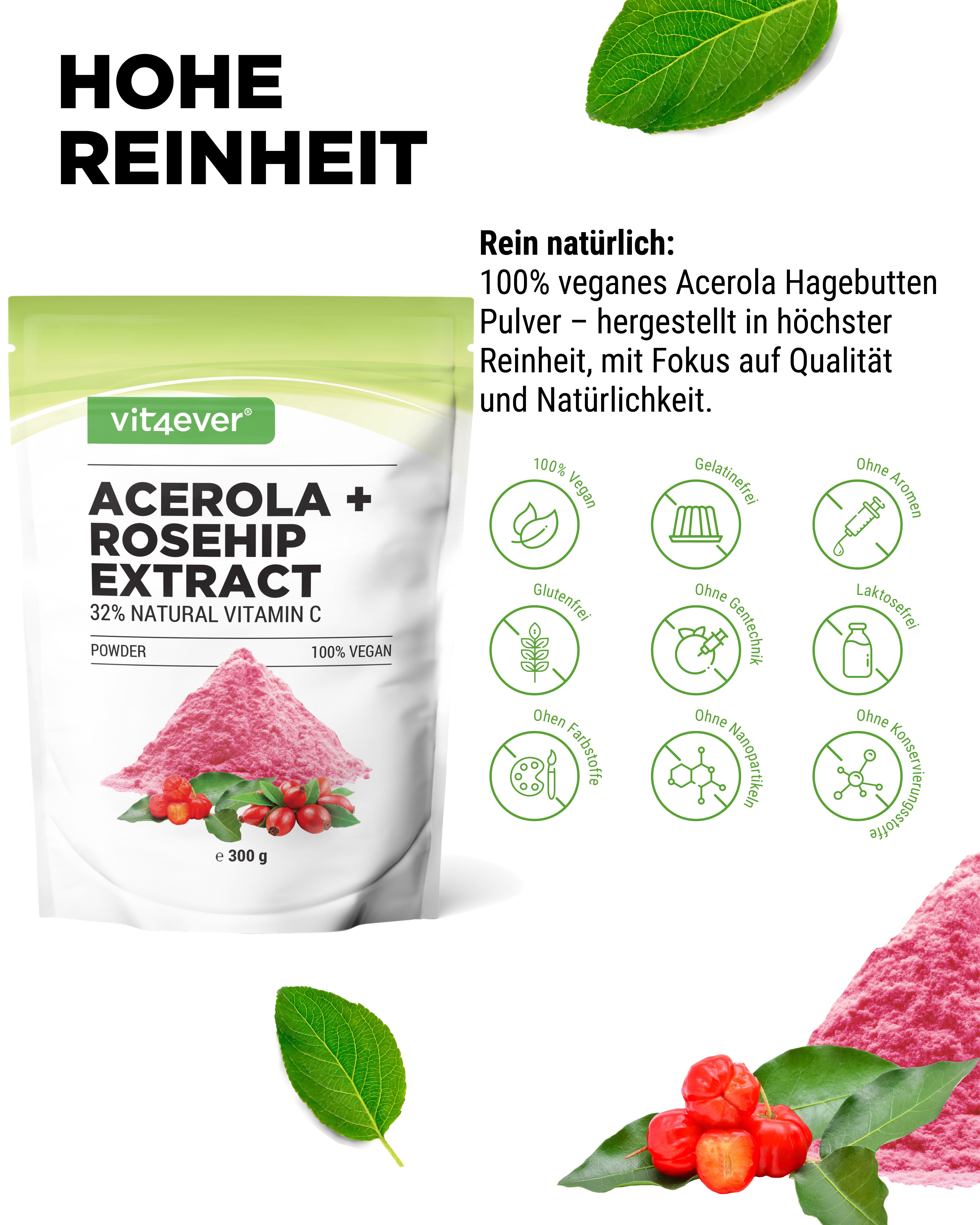 Polvere di Acerola - Vitamina C Naturale