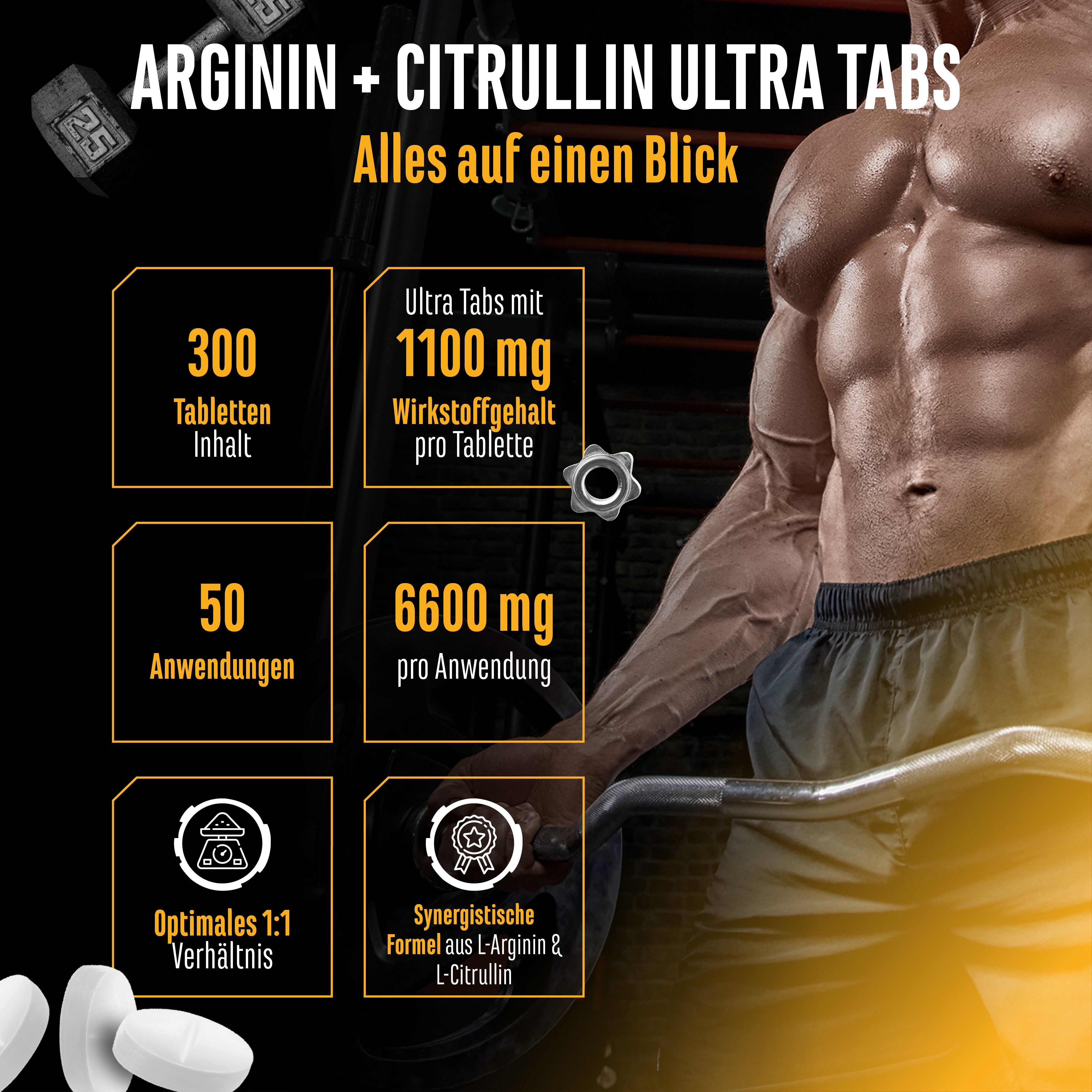 L-Arginin + L-Citrullin Tabs