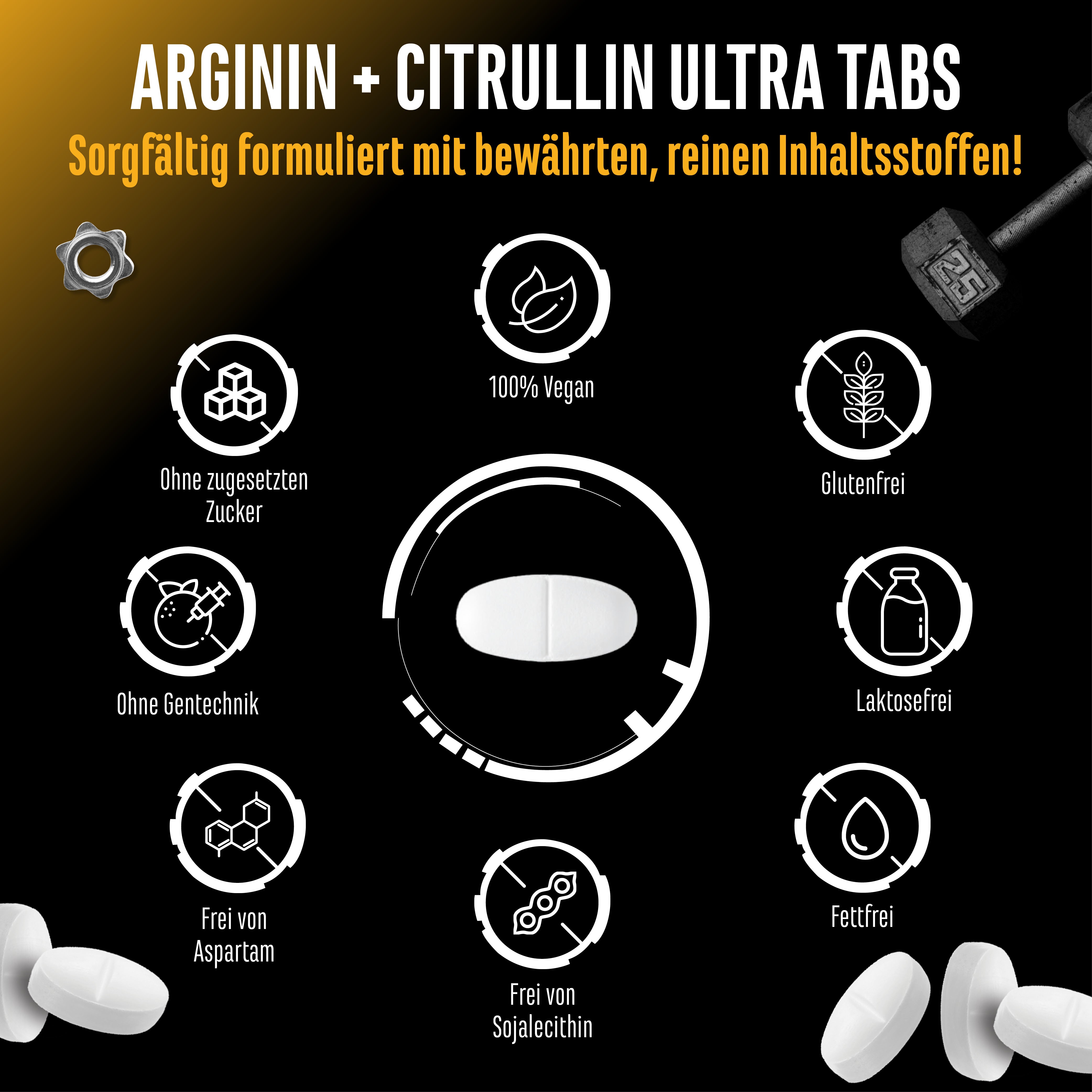 L-Arginine + L-Citrulline Tabs