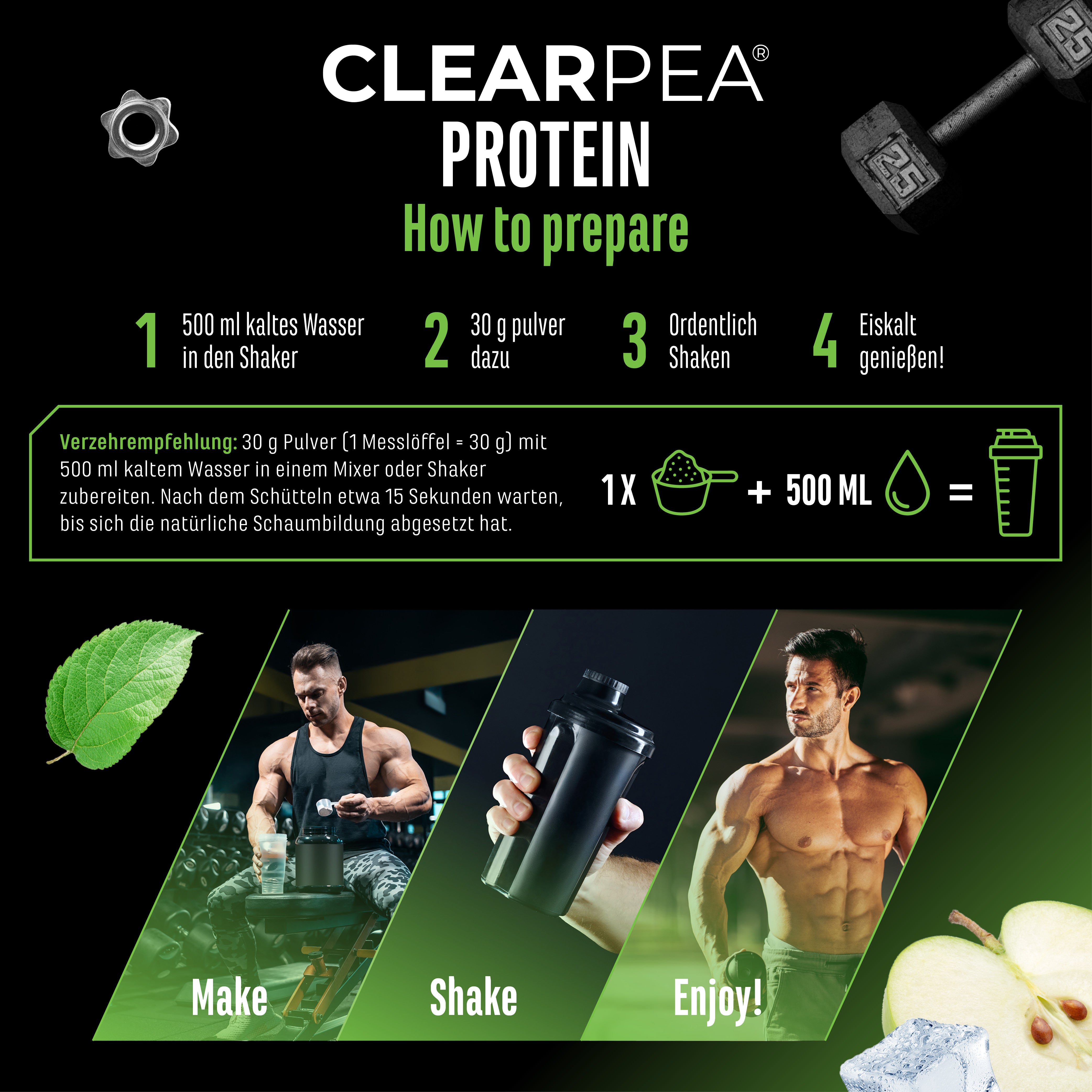 ClearPea® - Proteína vegana transparente - Cola, 454 g