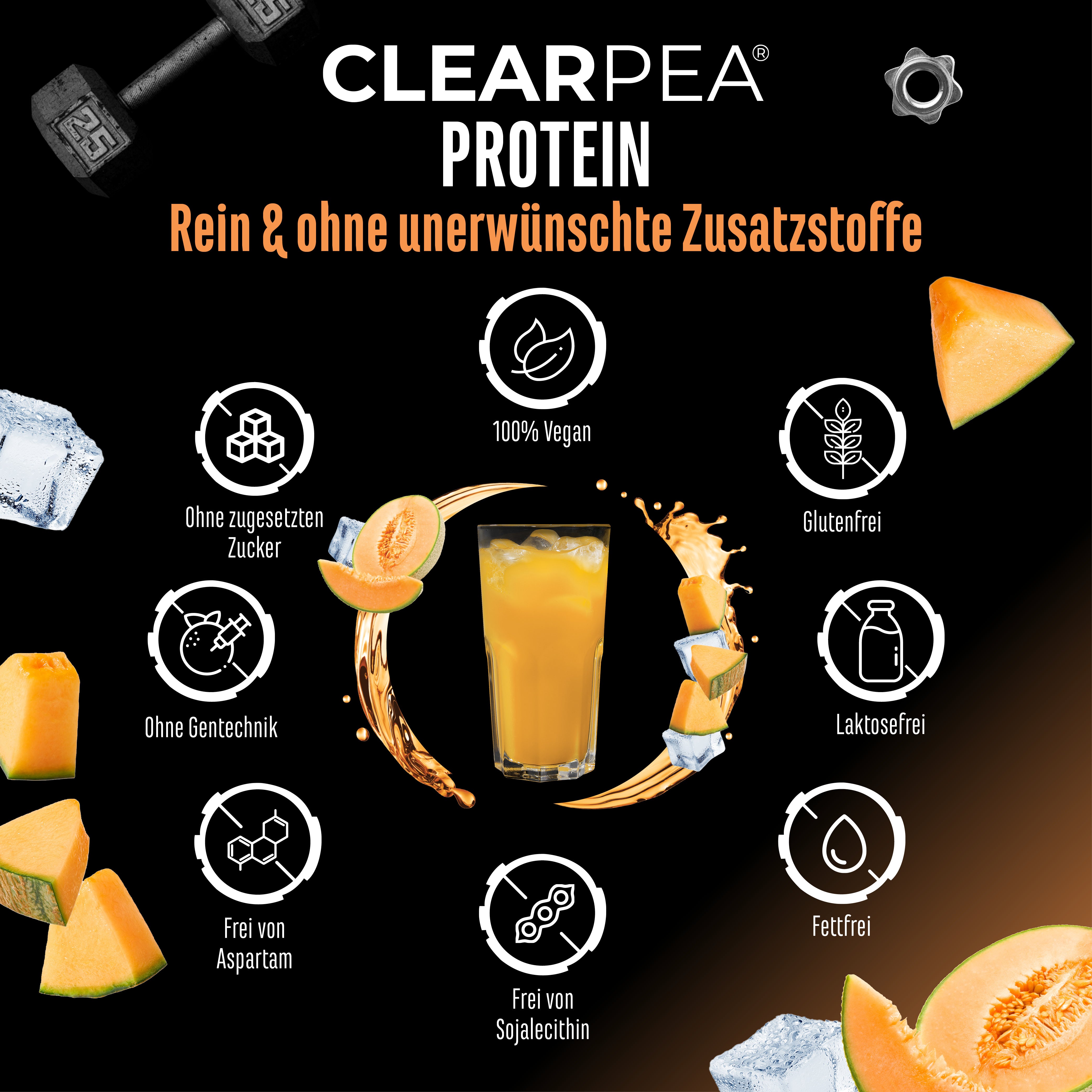 ClearPea® - Proteína vegana transparente - Cola, 454 g