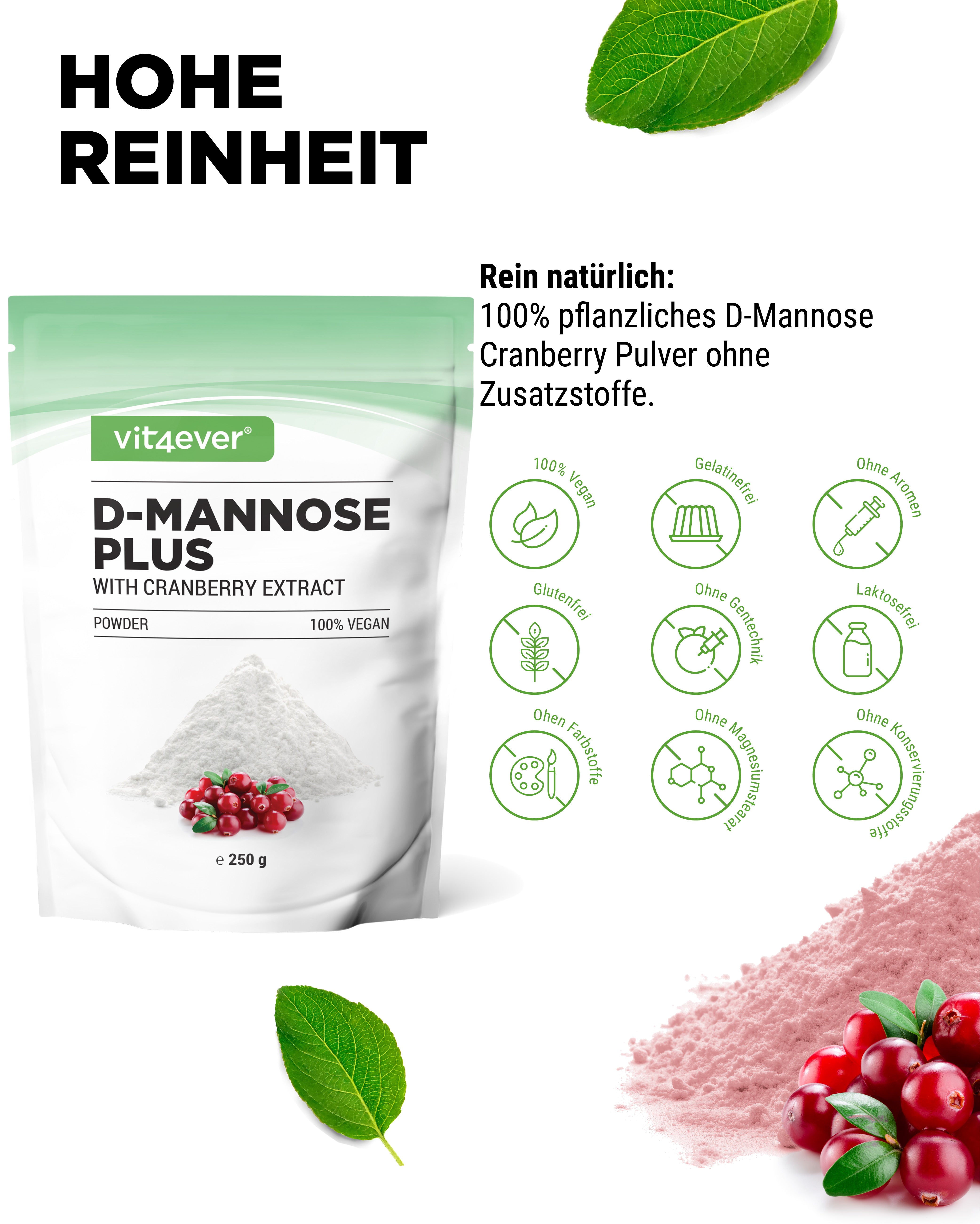 D-Mannoza + Proszek żurawiny