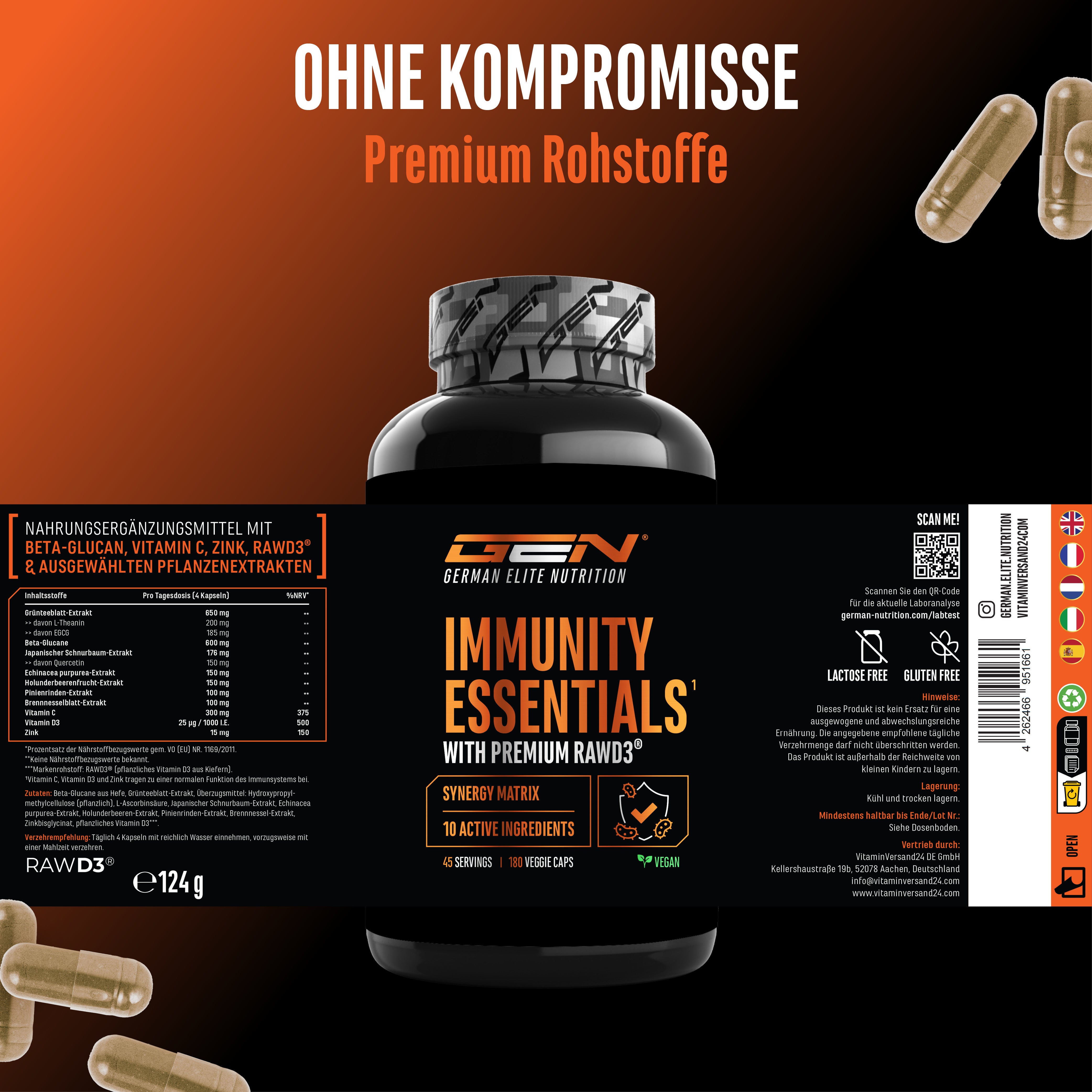 Immunity Essentials, 180 capsule