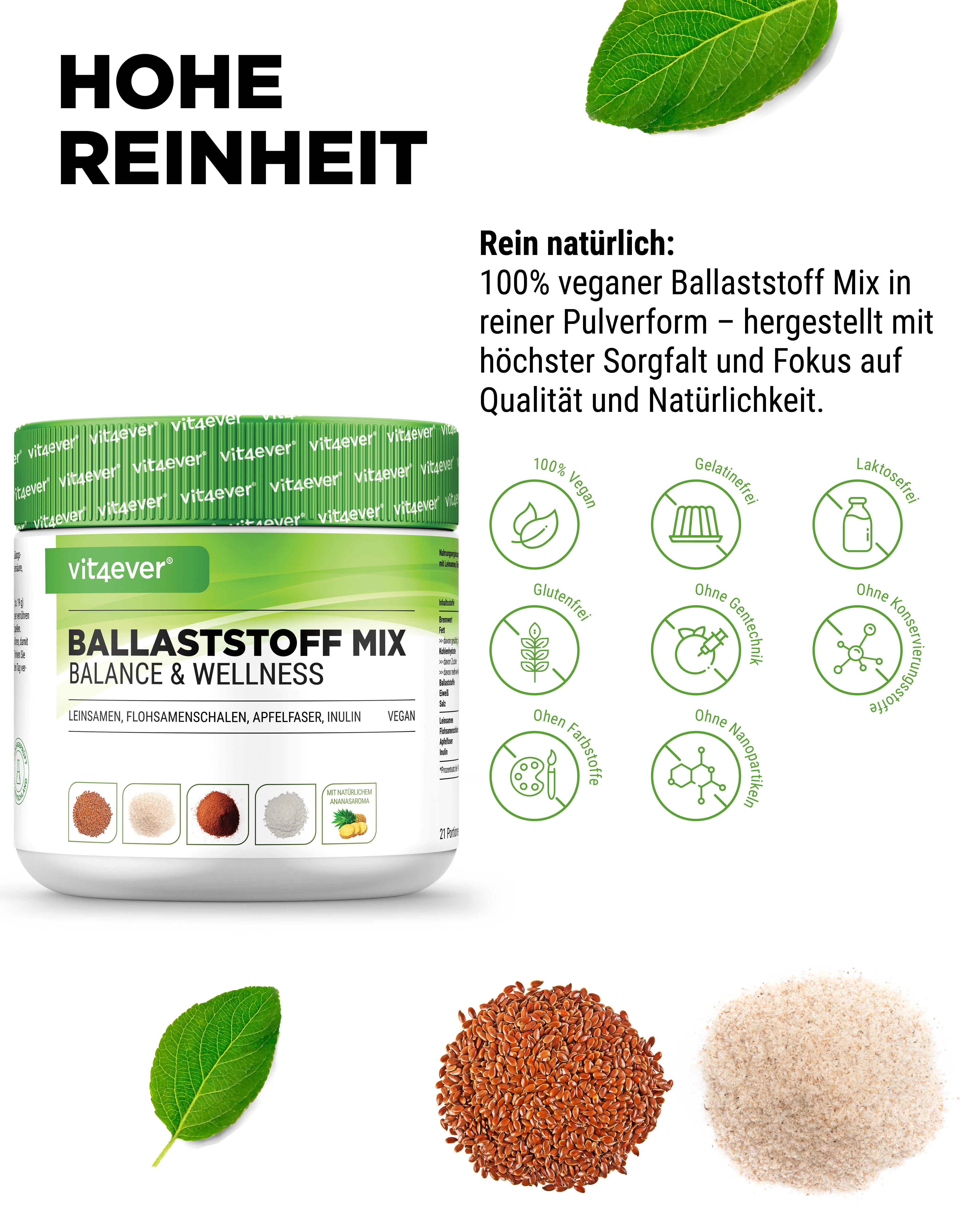 Ballaststoff Mix - 400 g Pulver