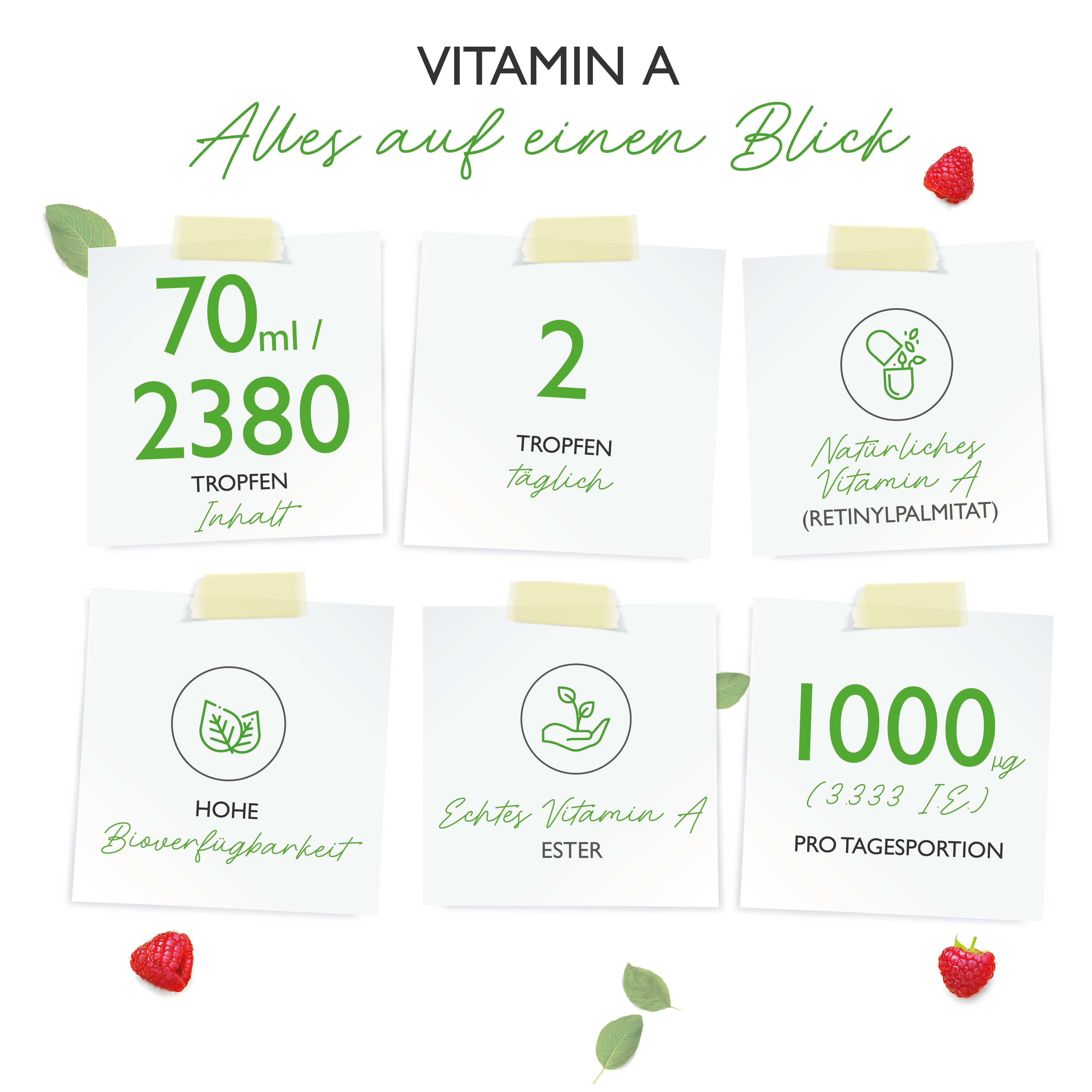 Gocce di Vitamina A - 500 mcg