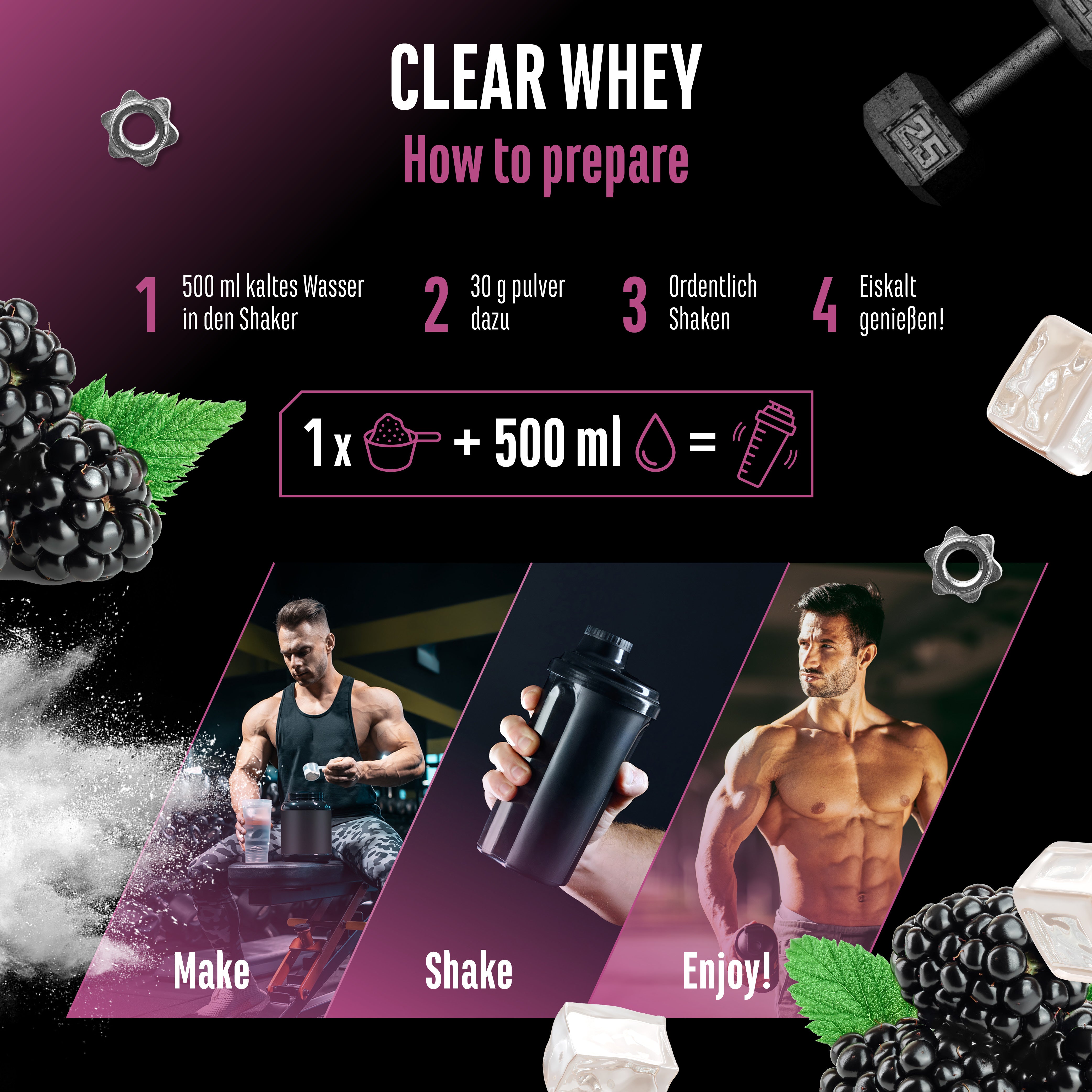 Clear Whey Protein - Fresh Apricot, 900 g