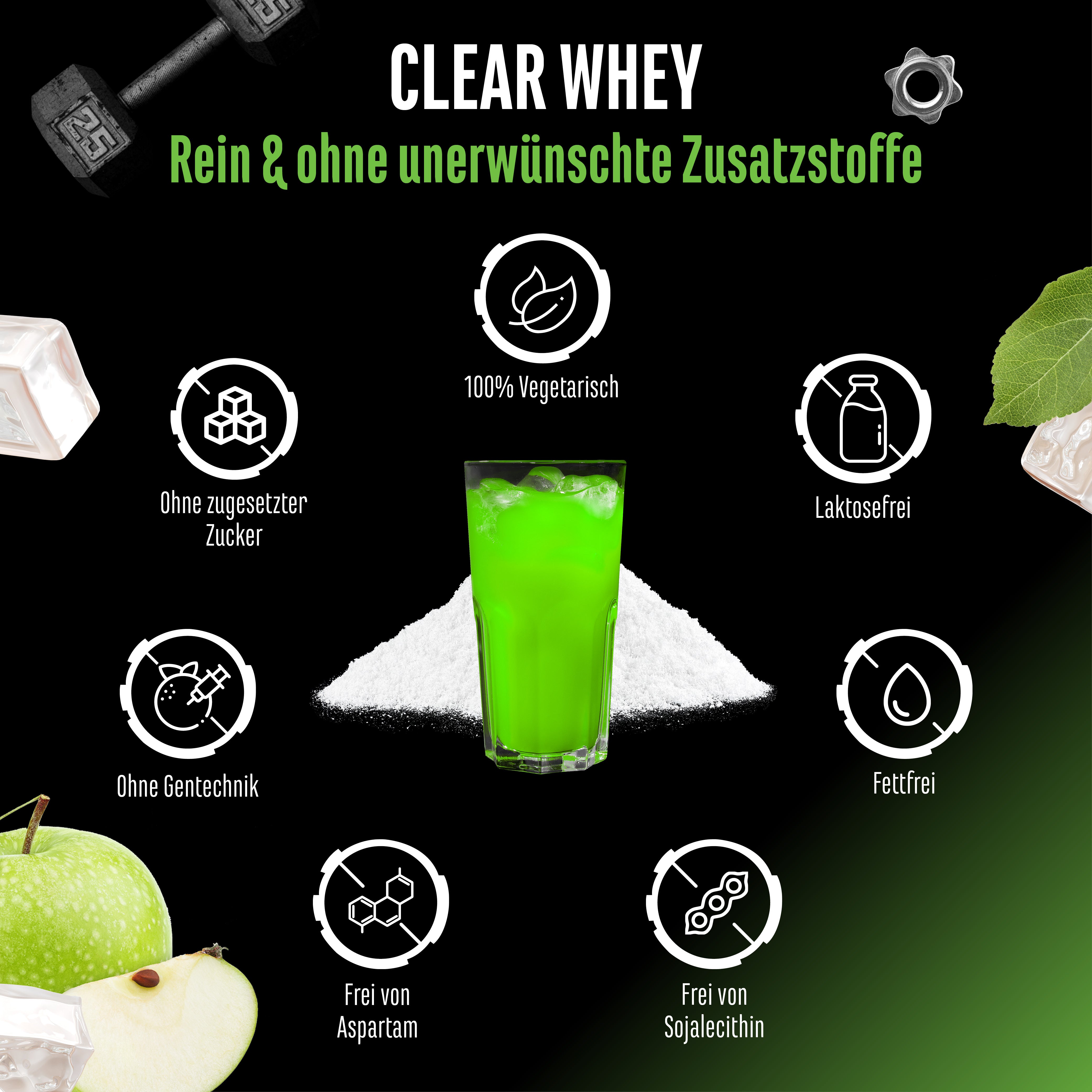 Clear Whey Protein - Fresh Apricot, 900 g