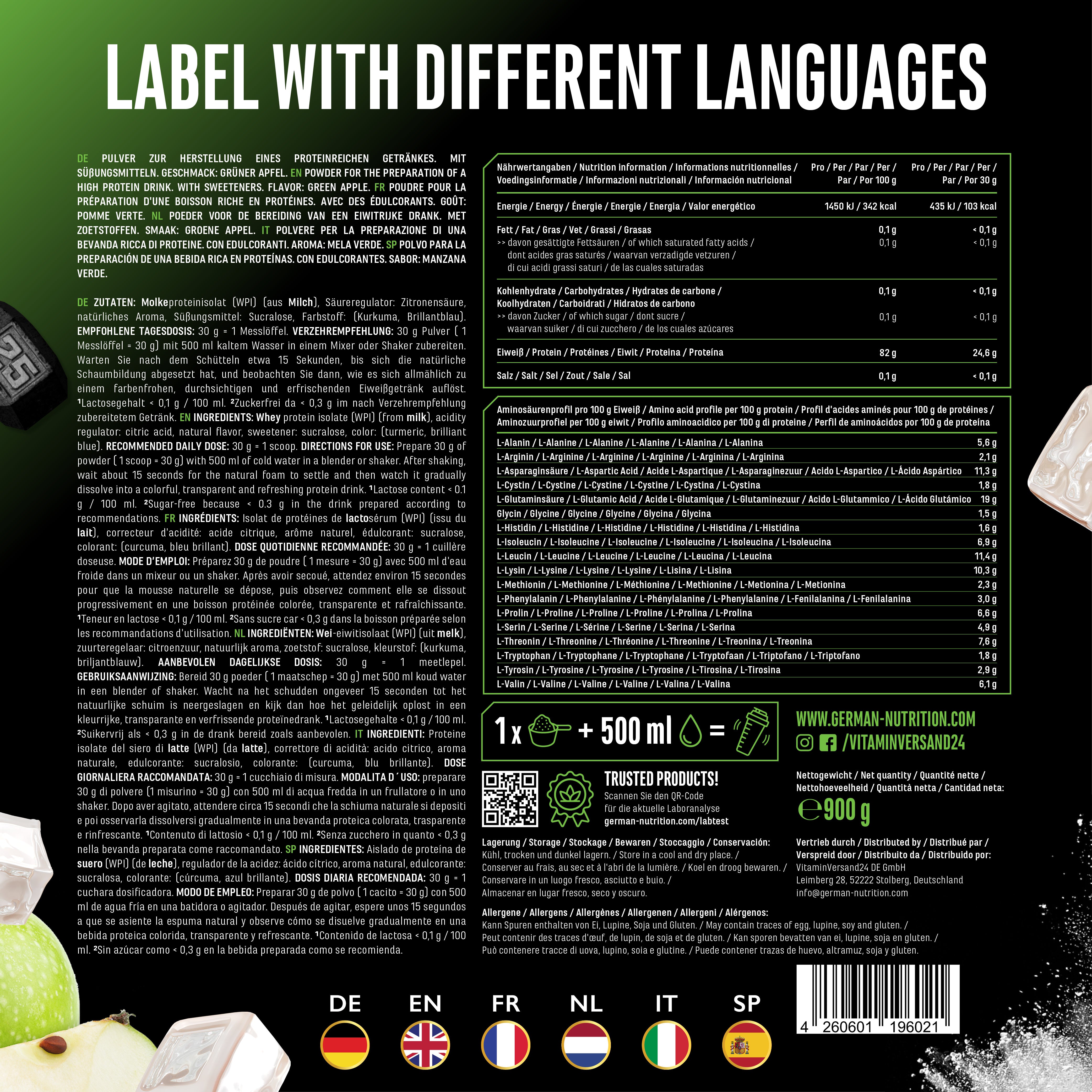 Clear Whey Protein - Fresh Apricot, 900 g