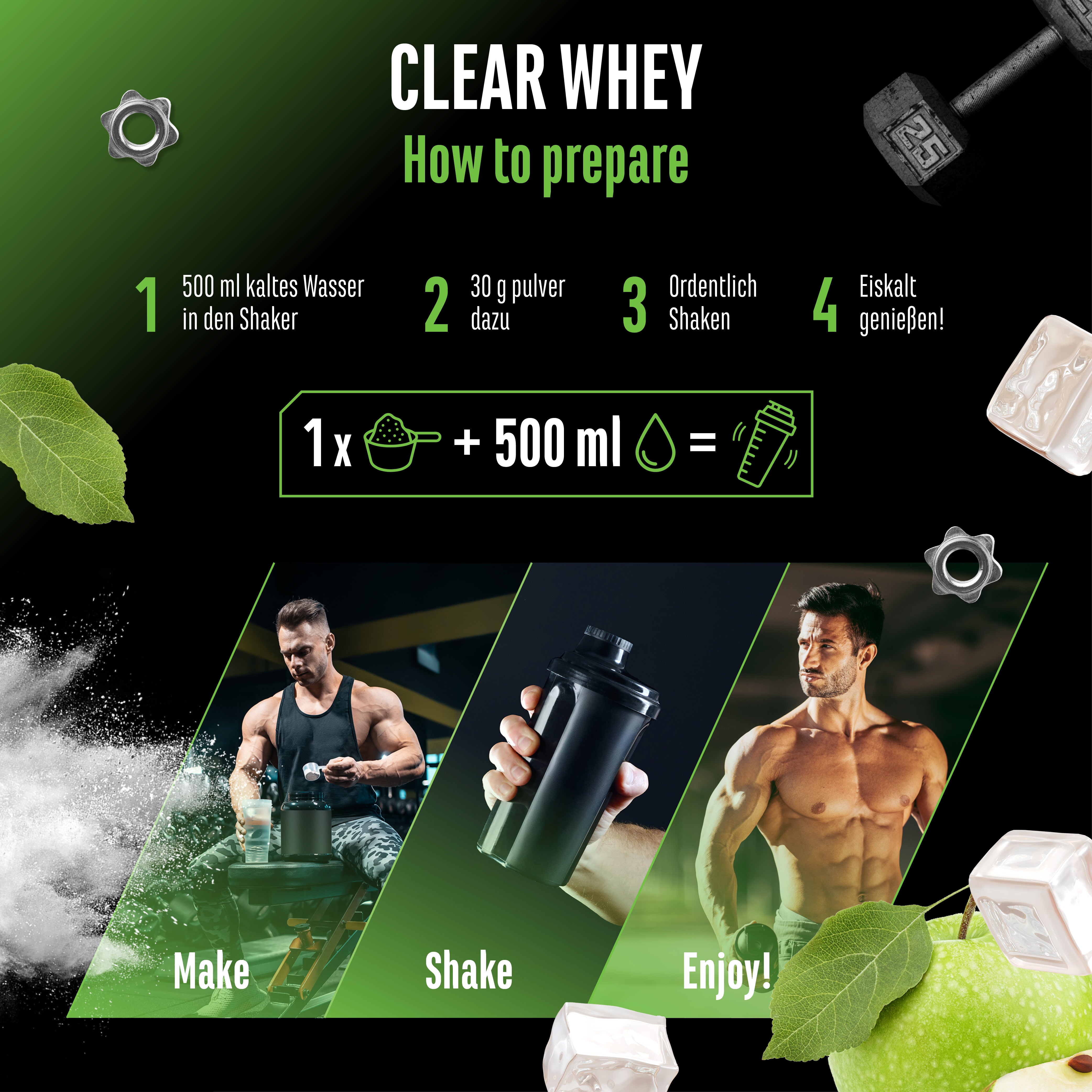 Clear Whey Protein - Fresh Apricot, 900 g