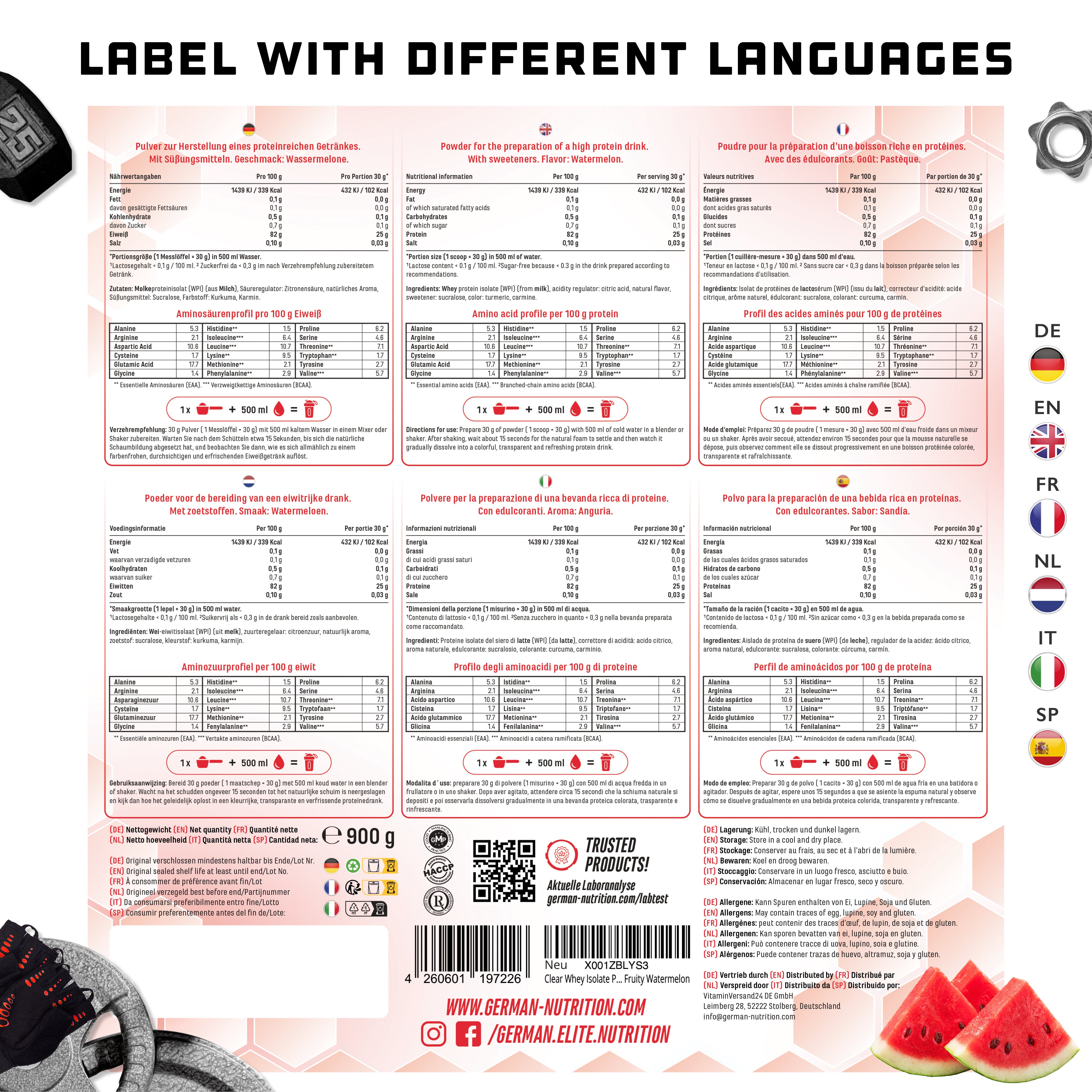 Clear Whey Protein - Fresh Apricot, 900 g