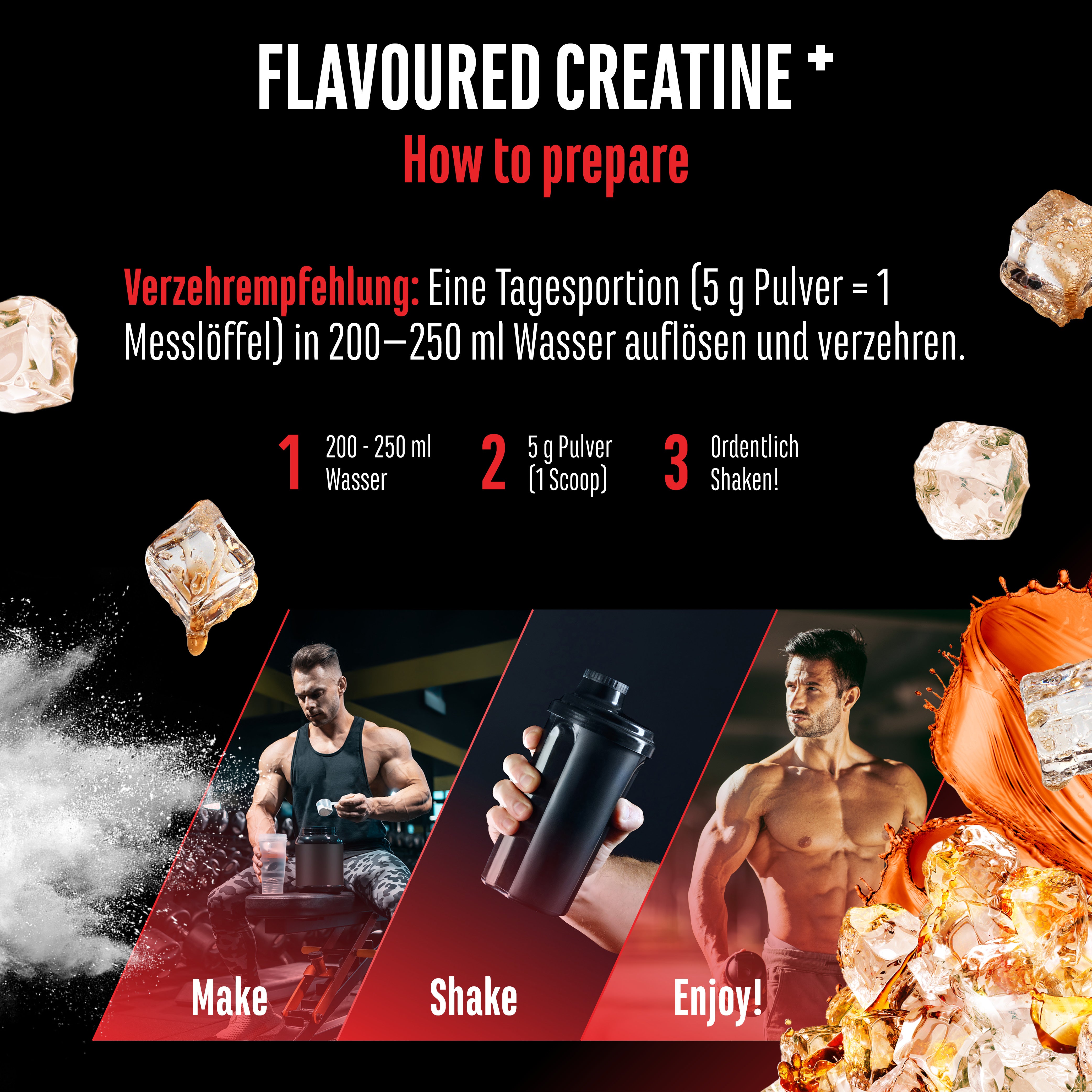 Creatin - Erdbeere, 550 g