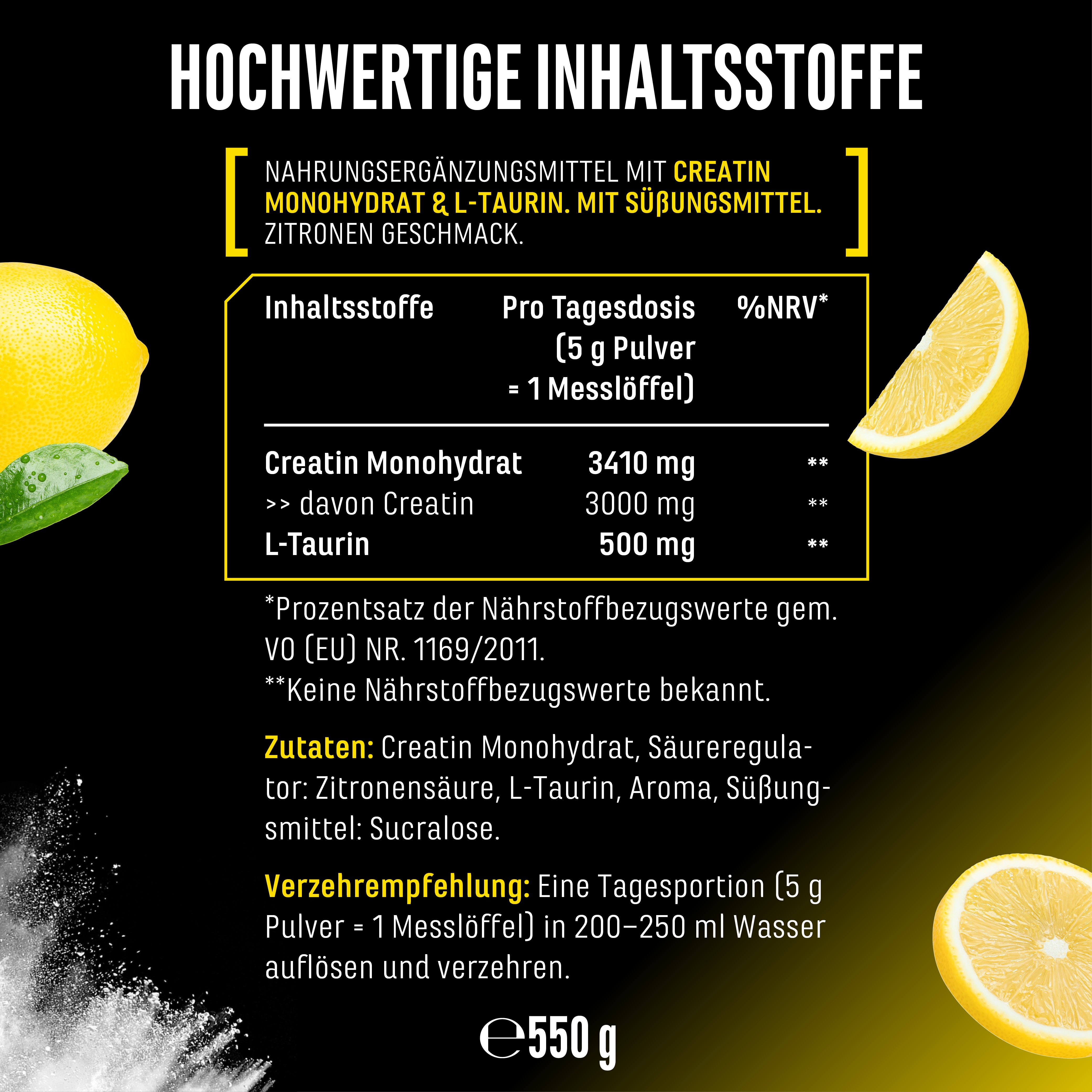 Creatin - Erdbeere, 550 g