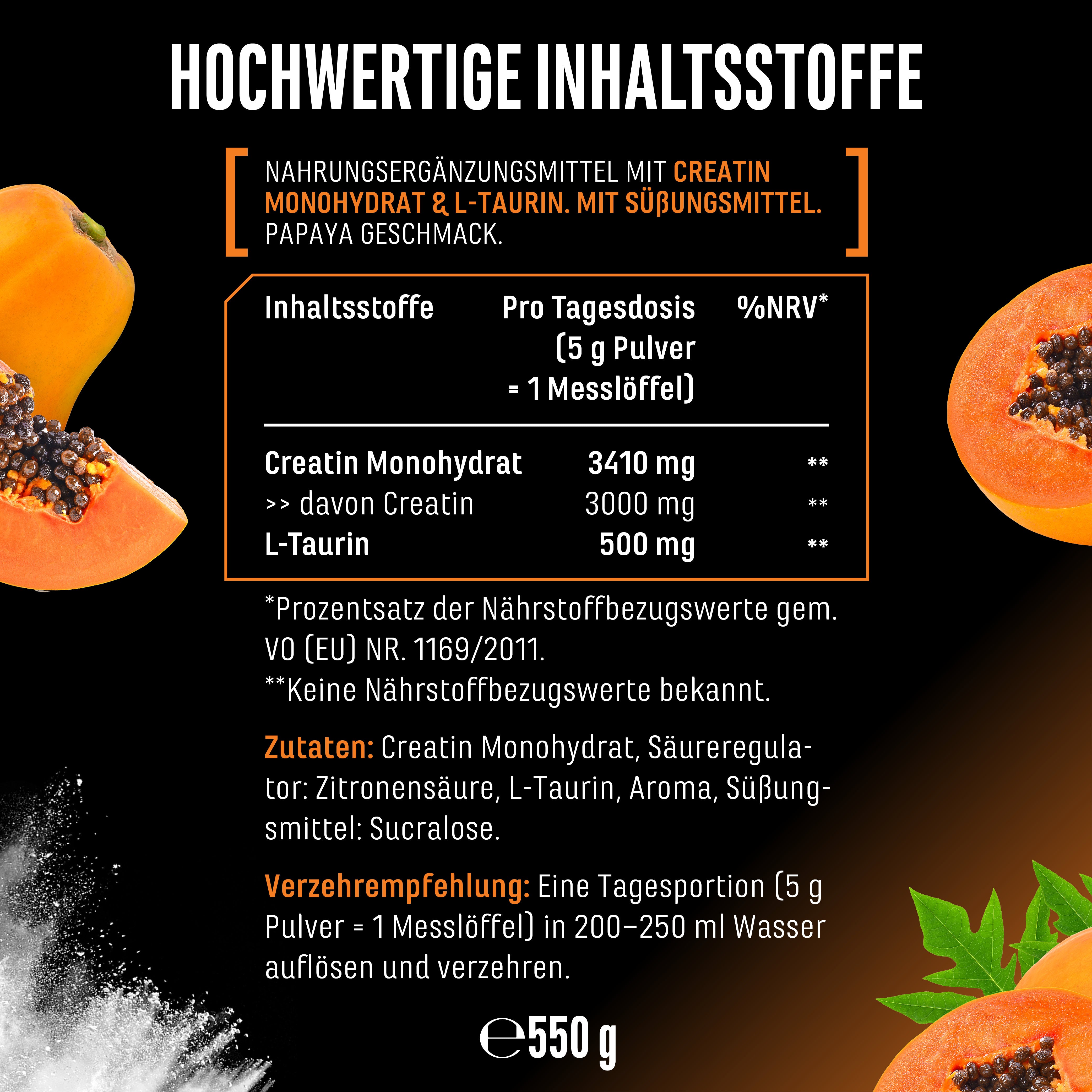 Creatin - Erdbeere, 550 g