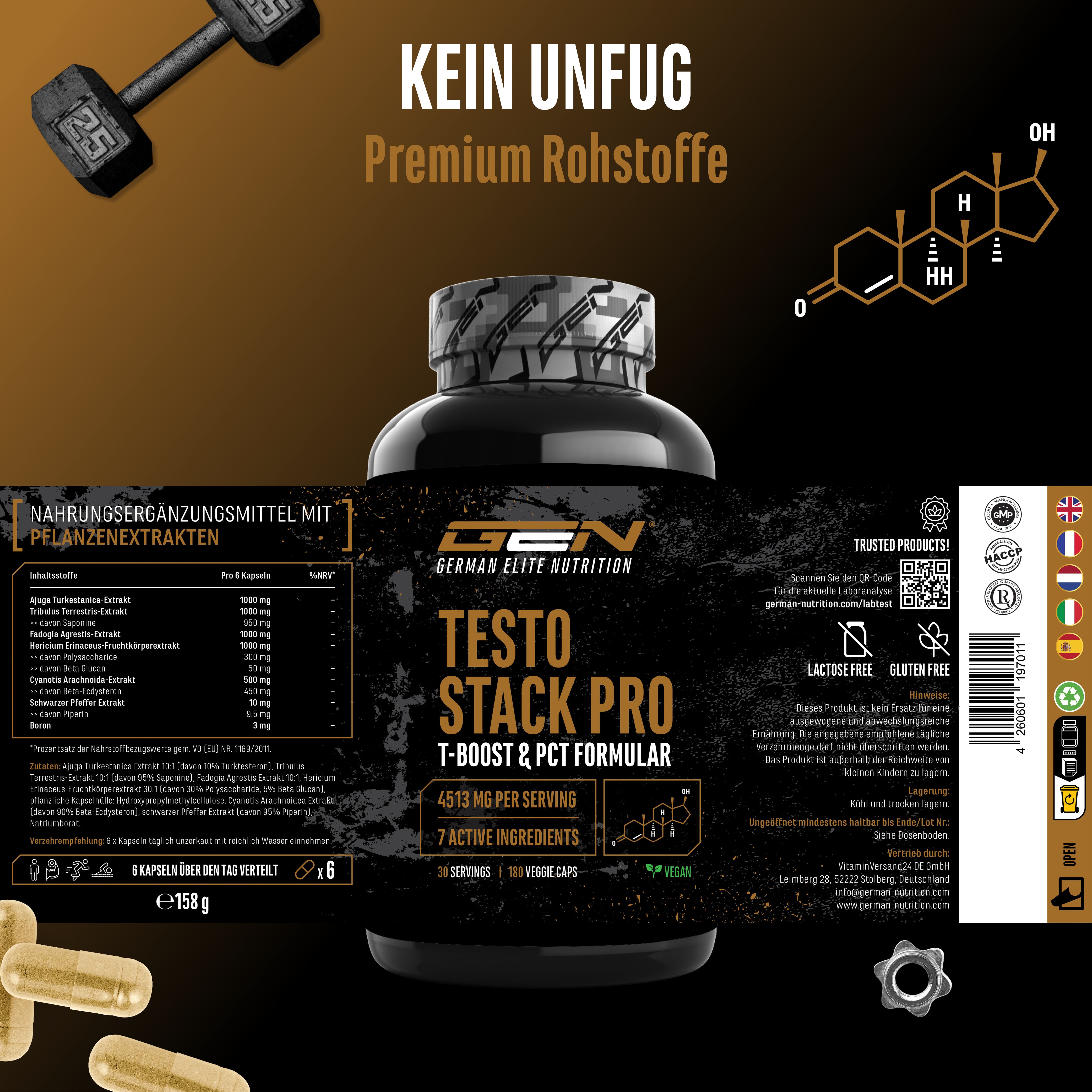 Testo Stack Pro, 180 Kapseln
