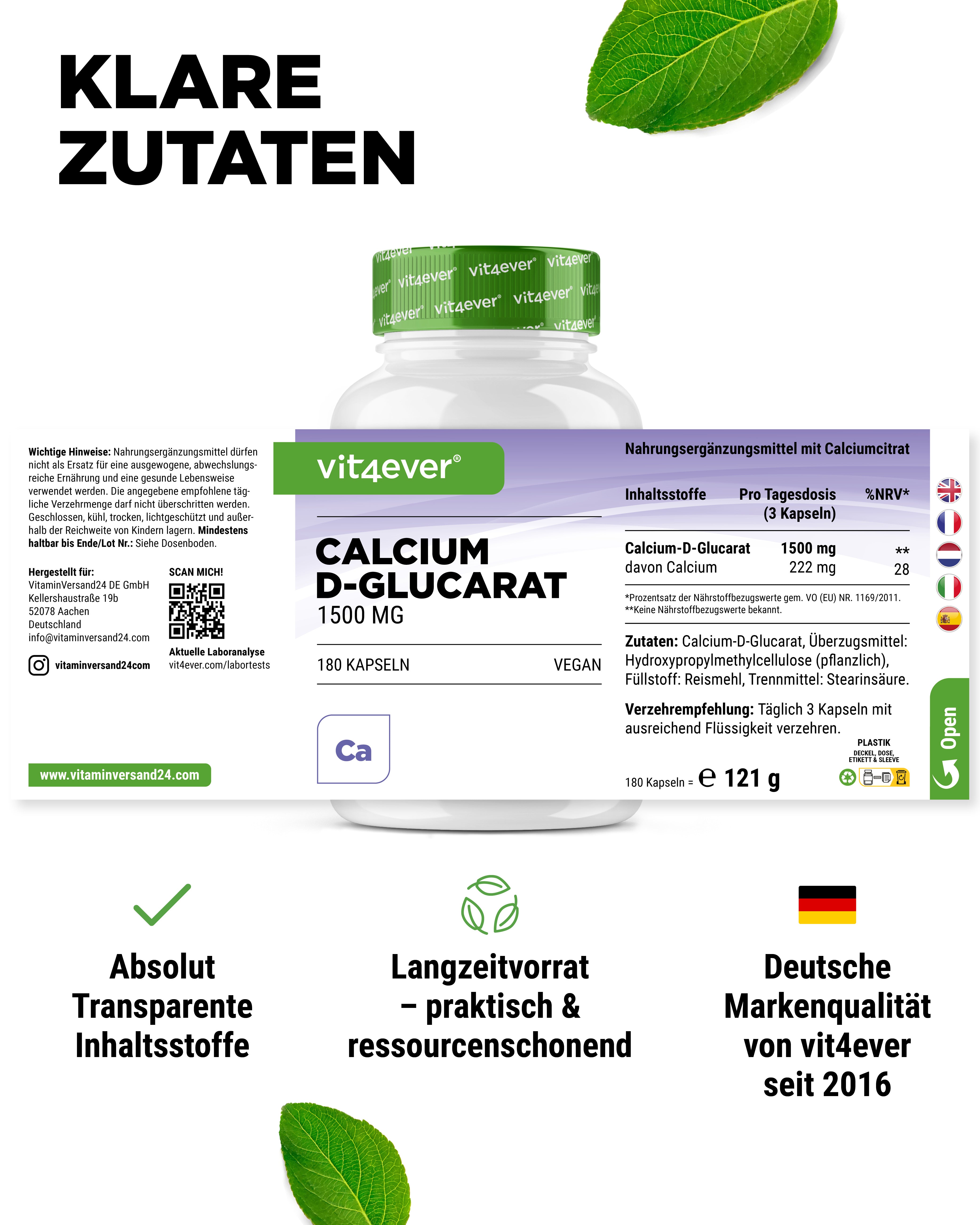 Calcium D-Glucarate Capsules