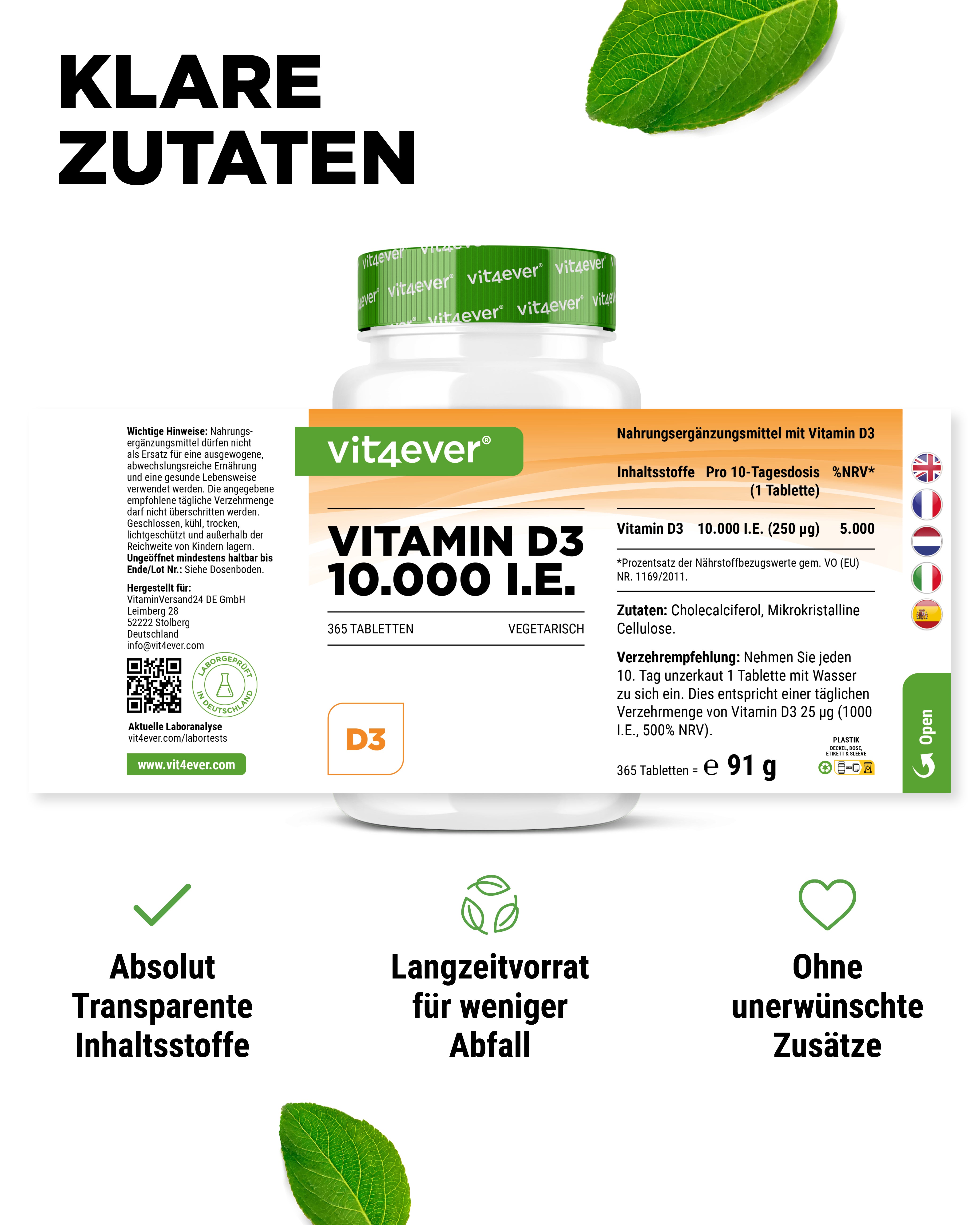 Vitamin D3 Depot 10,000 IU