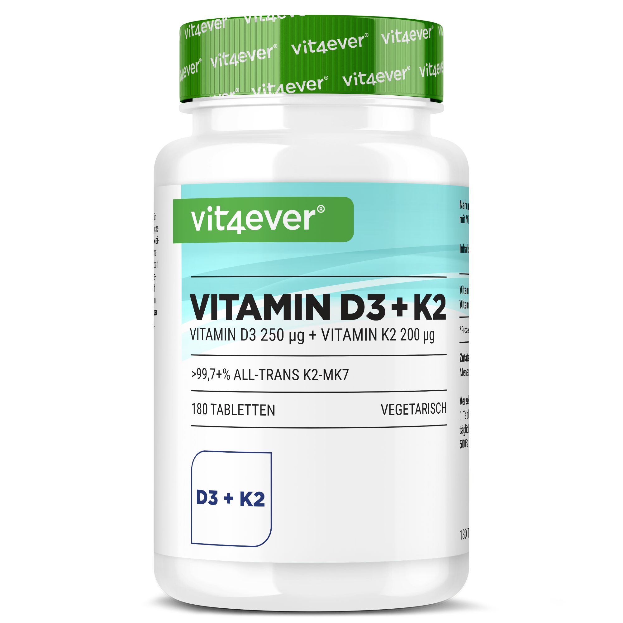 Vitamina D3 10.000 UI + Vitamina K2 200 mcg