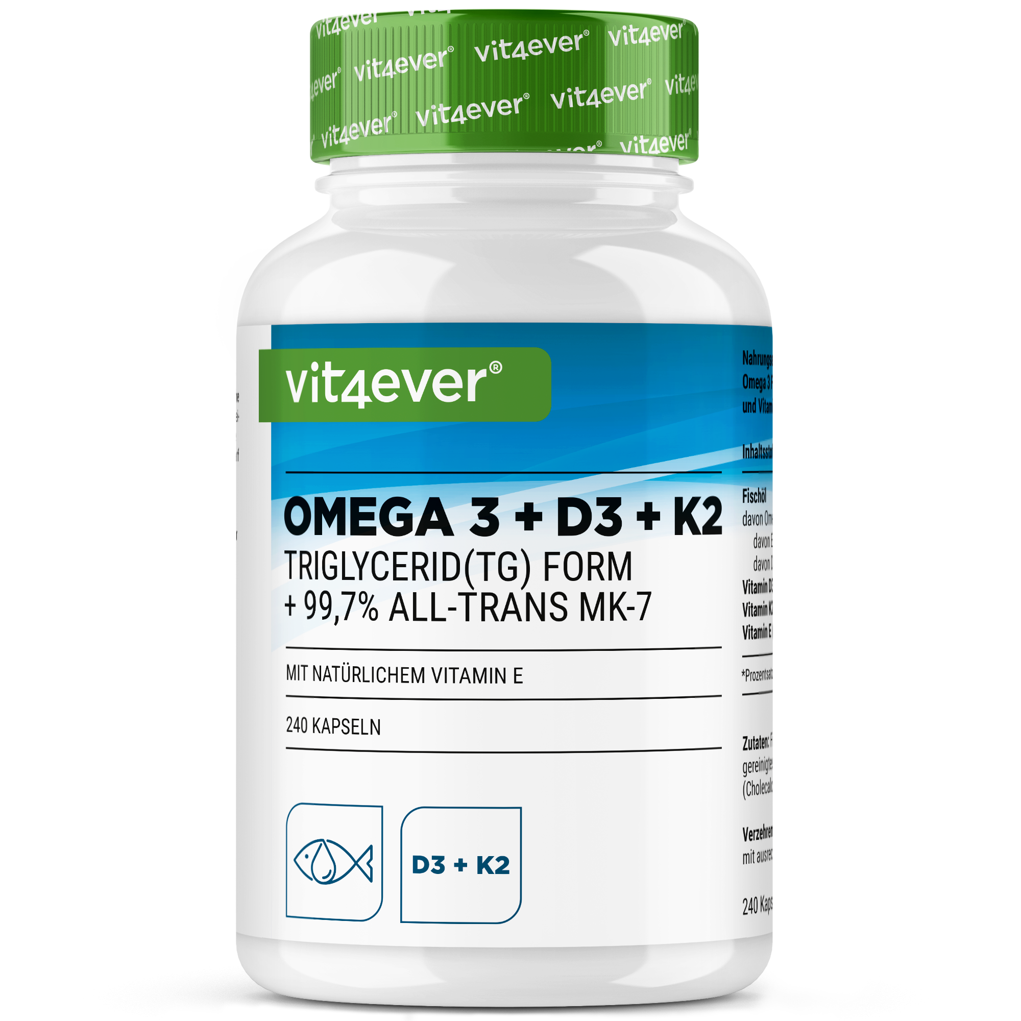 Omega 3 + D3 + K2 Komplex