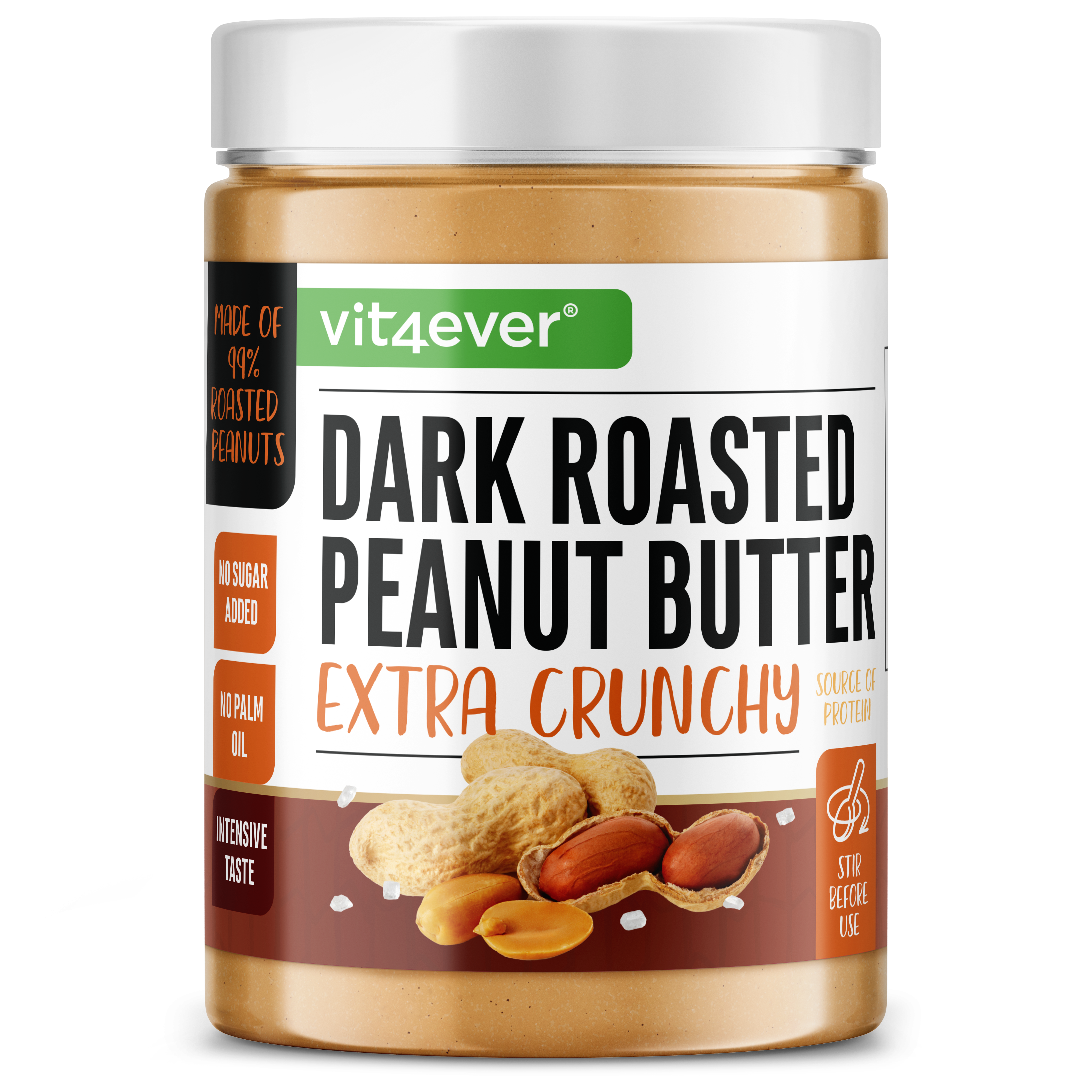 100% Beurre de cacahuète (CRUNCHY) - Peanut Butter