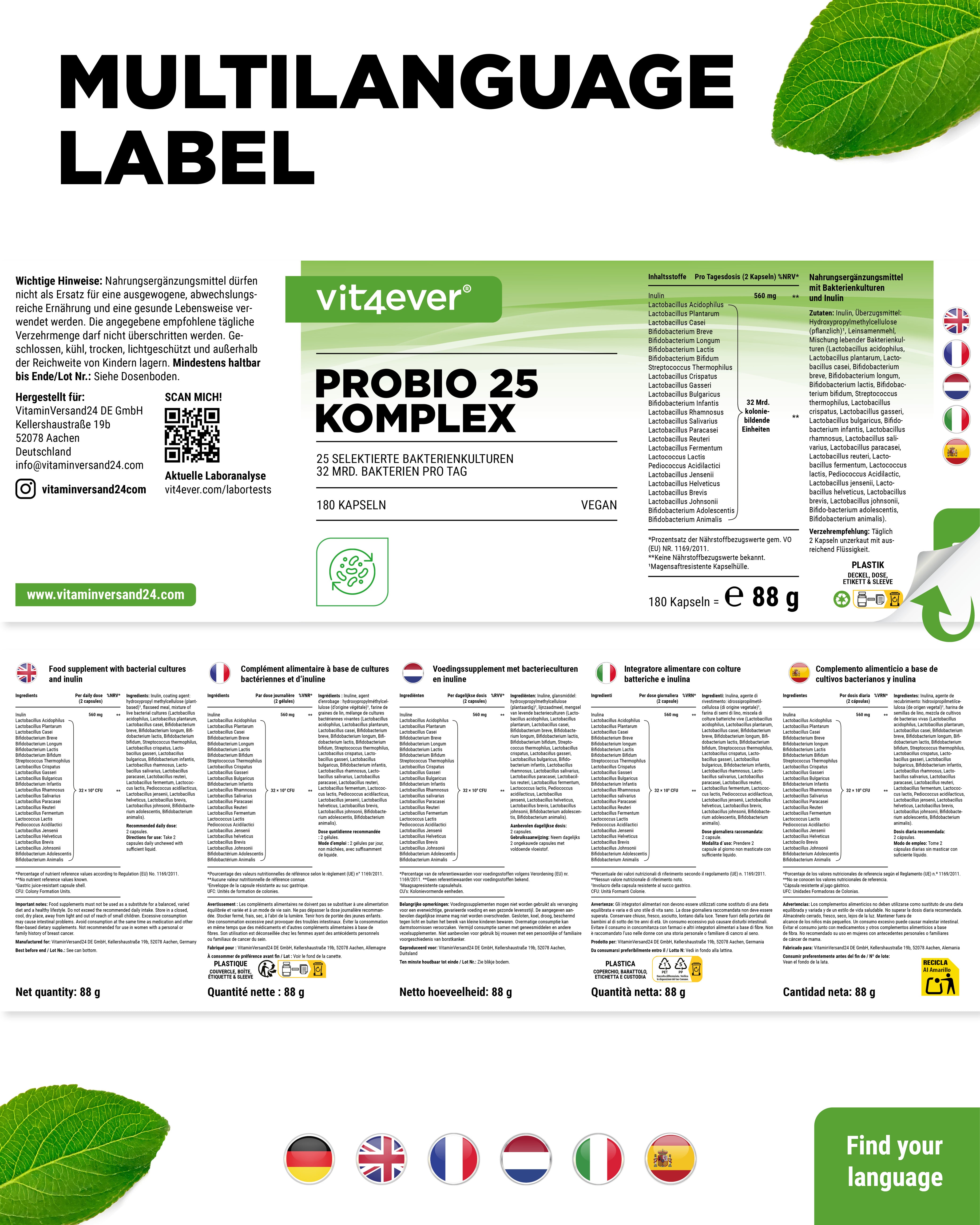 Probio 25 Komplex - 180 Kapseln