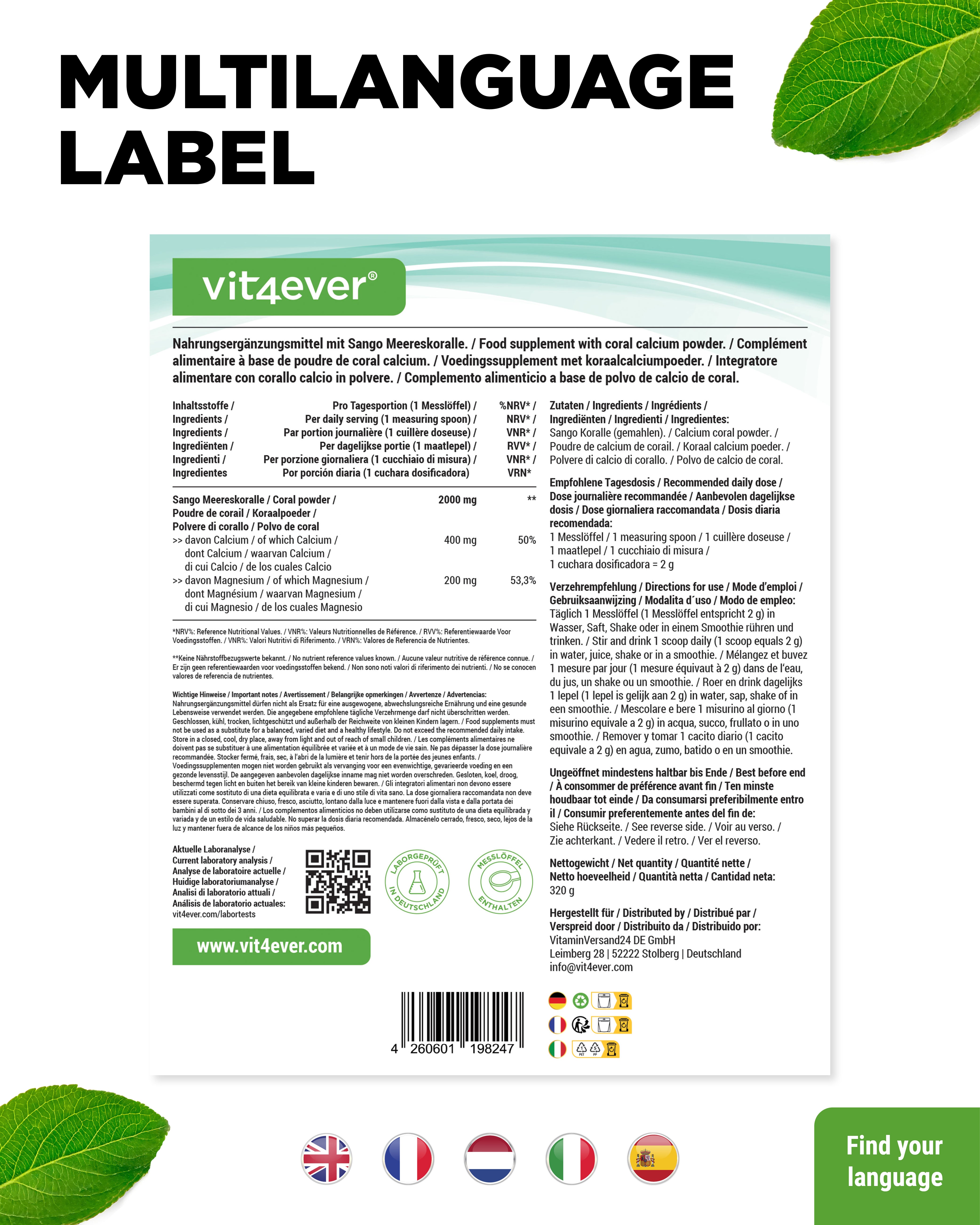 Sango Meereskoralle Pulver