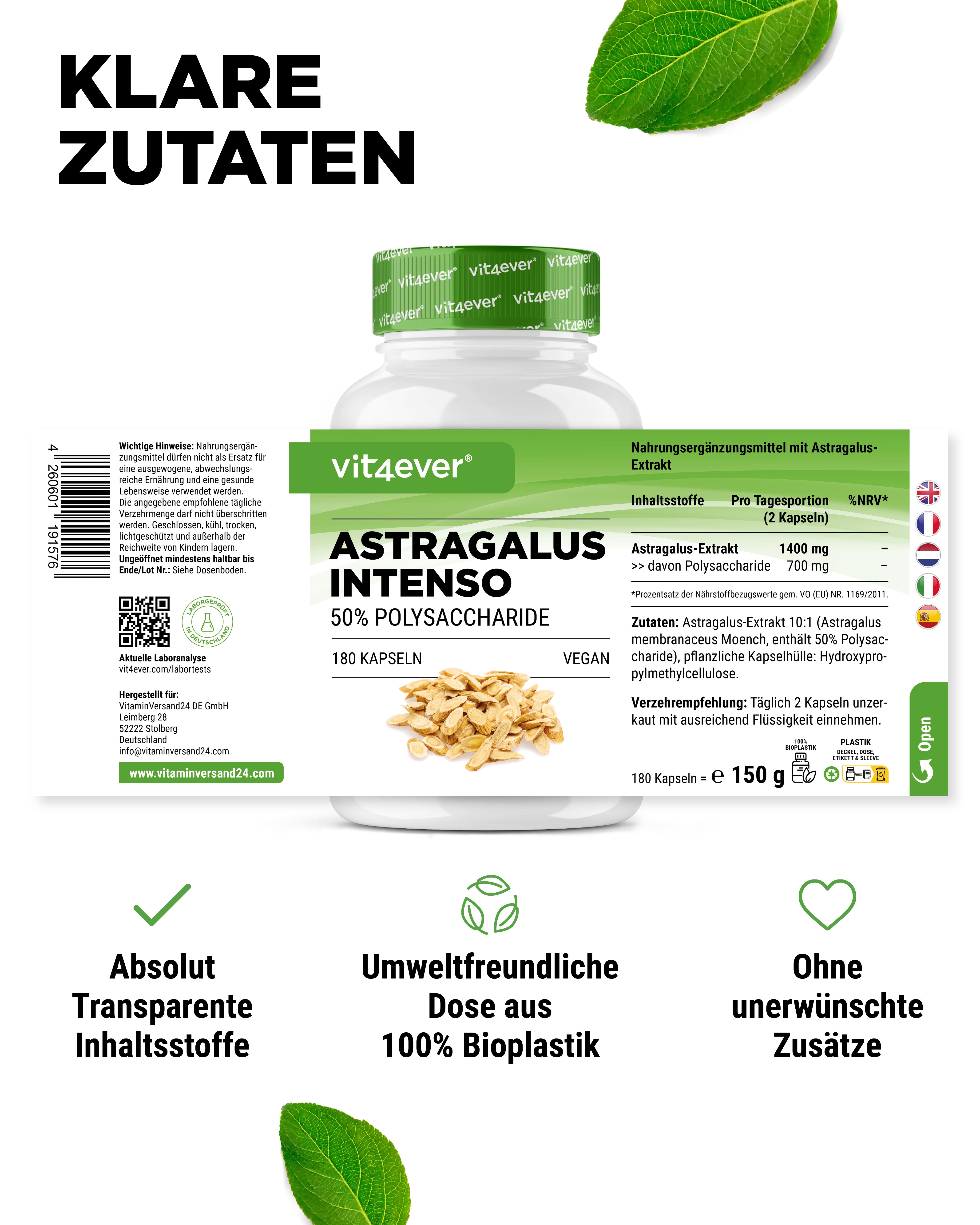 Astragalus - 50% Polysaccharides
