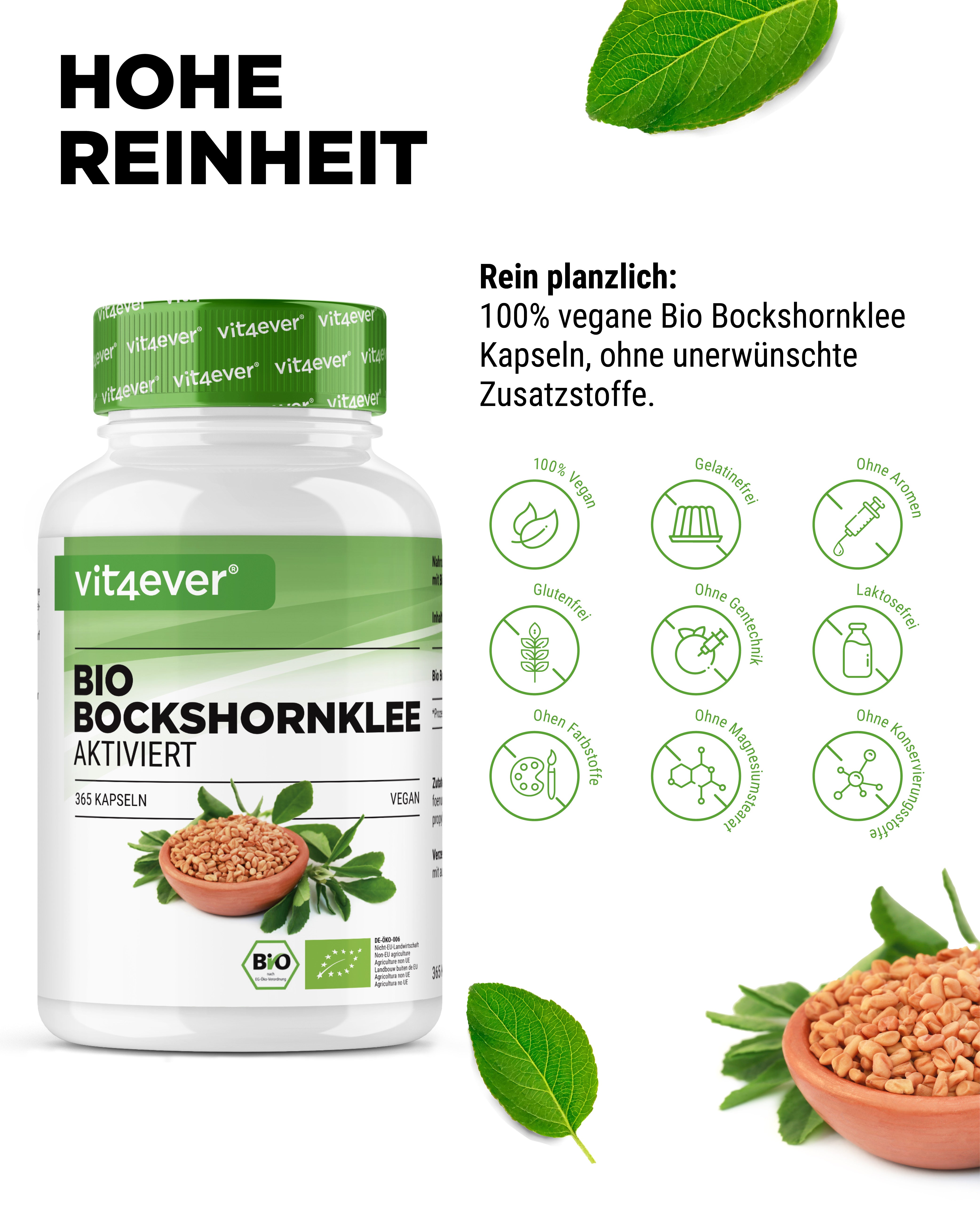 Bio Bockshornklee Aktiviert