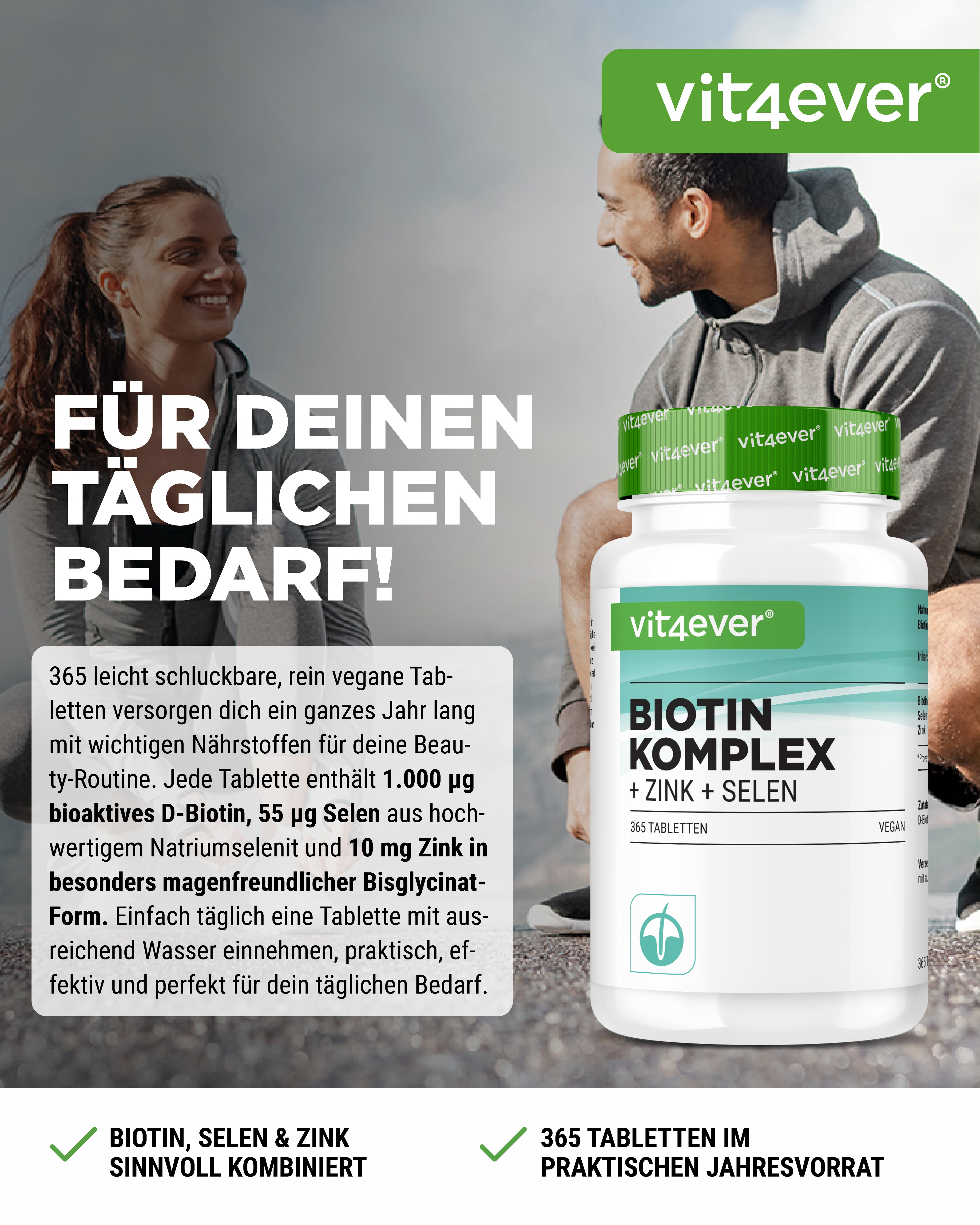 Biotina + Selenio + Zinco