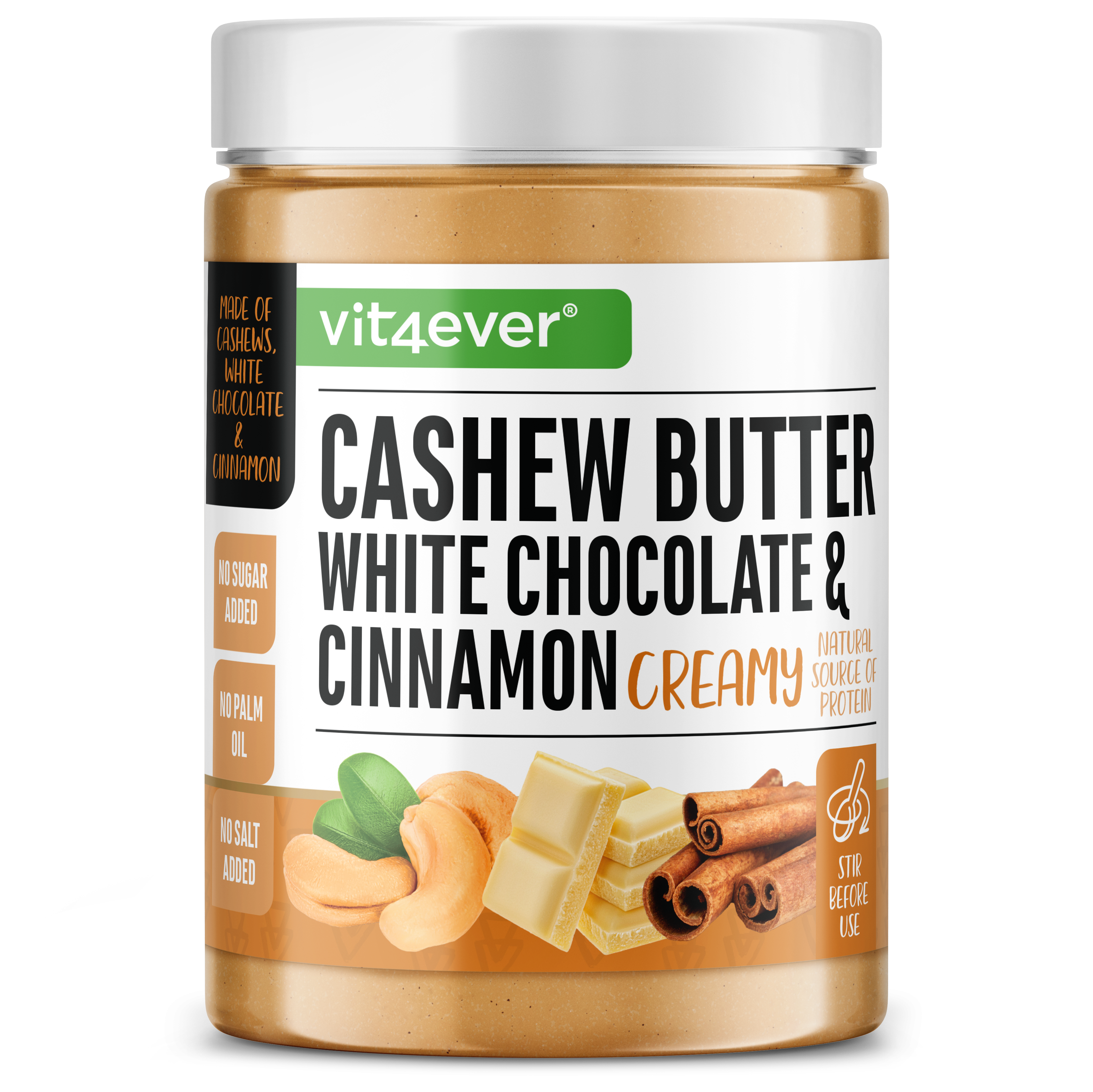 Cashew Butter - White Chocolate & Cinnamon, 1000 g