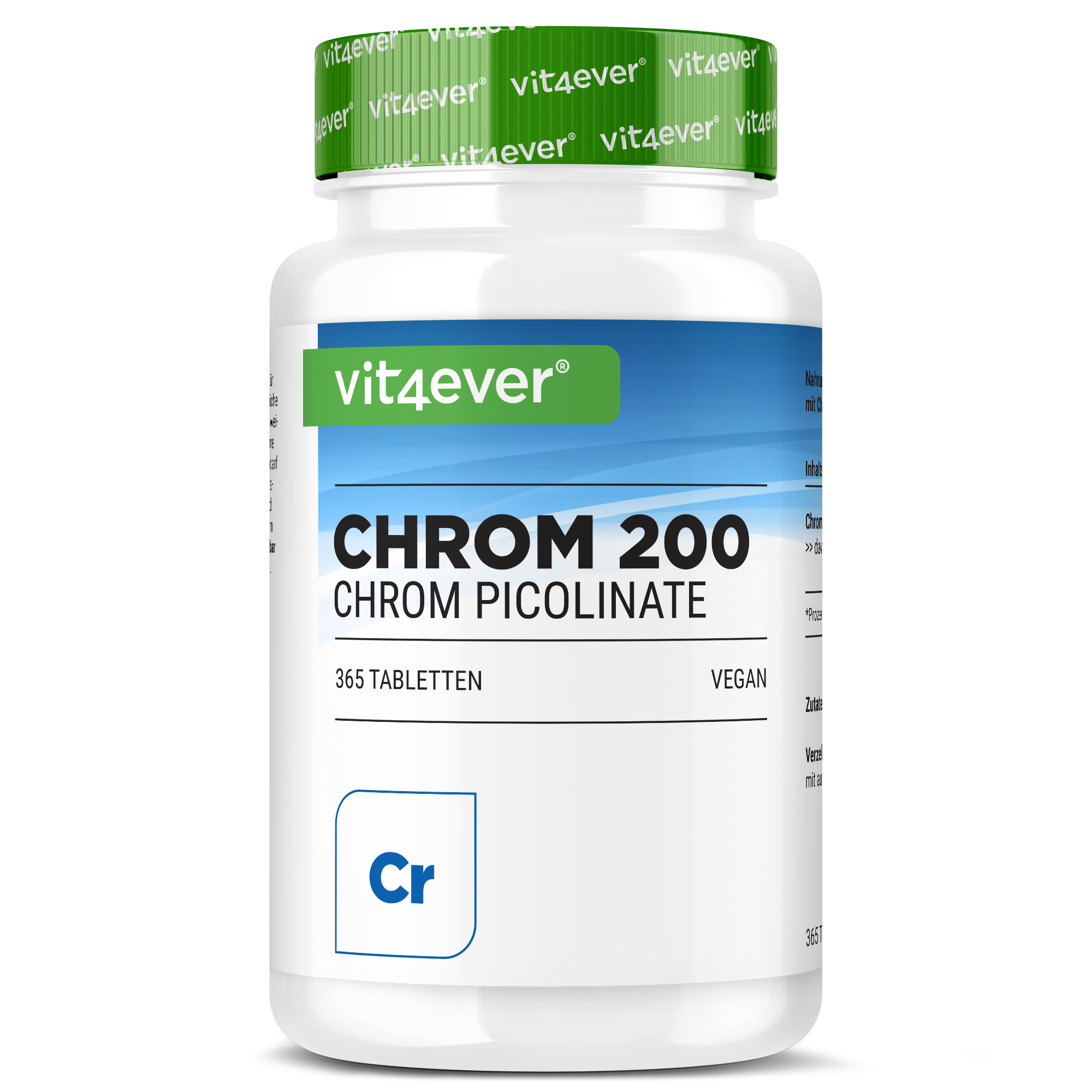 Chromium - 200 mcg, 365 Tablets