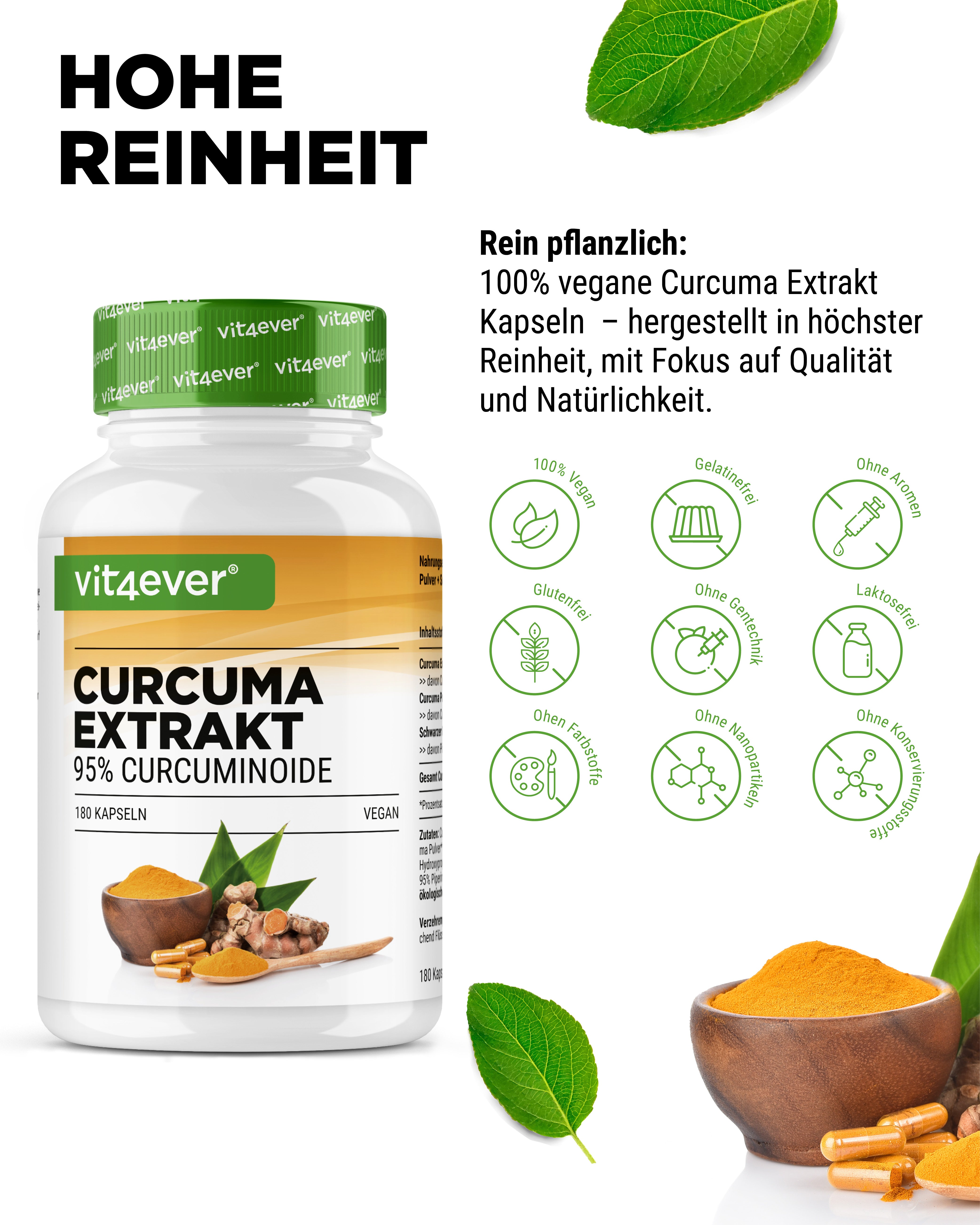 Curcuma Extrakt Intenso - 180 Kapseln