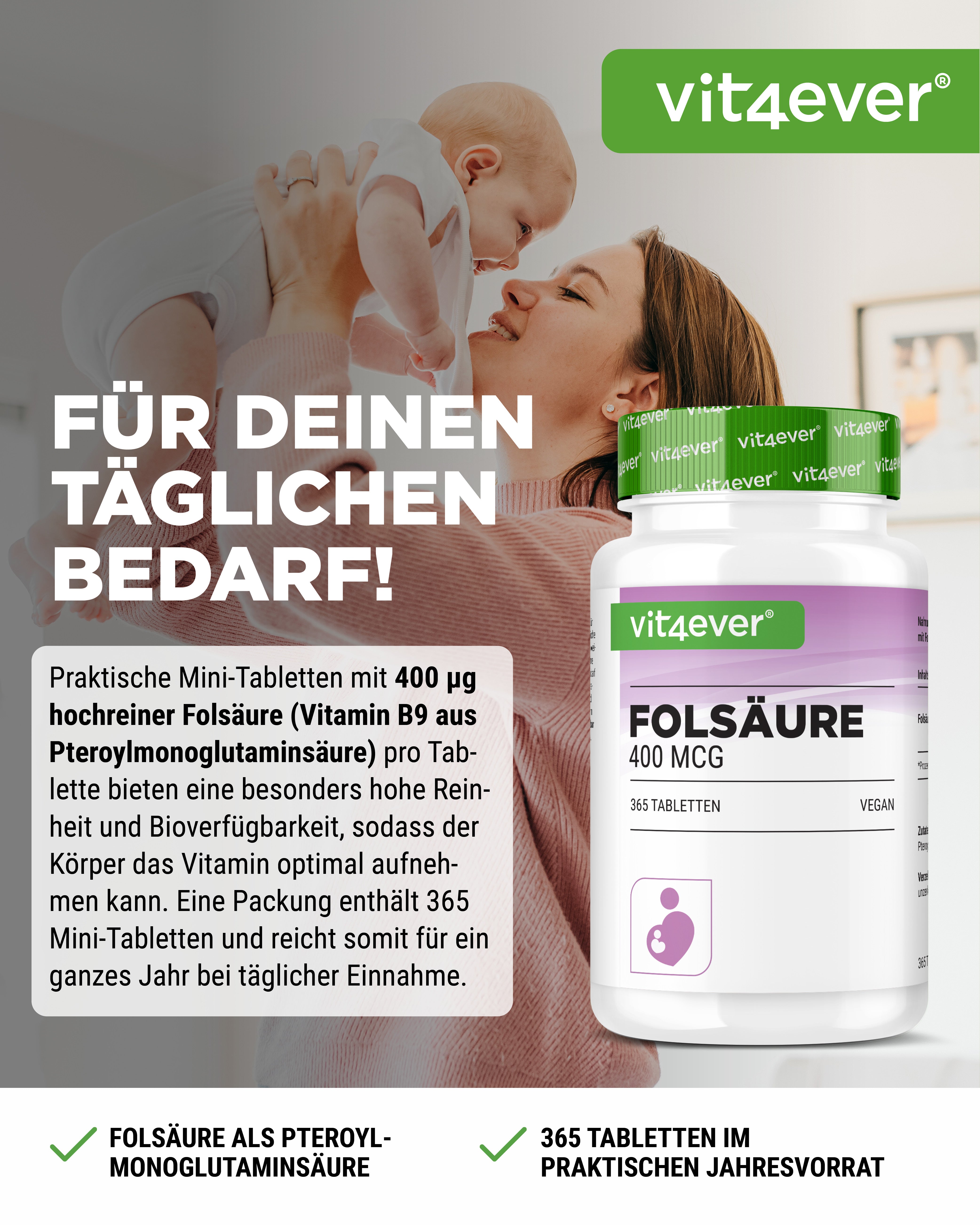 Folsäure - 400 mcg