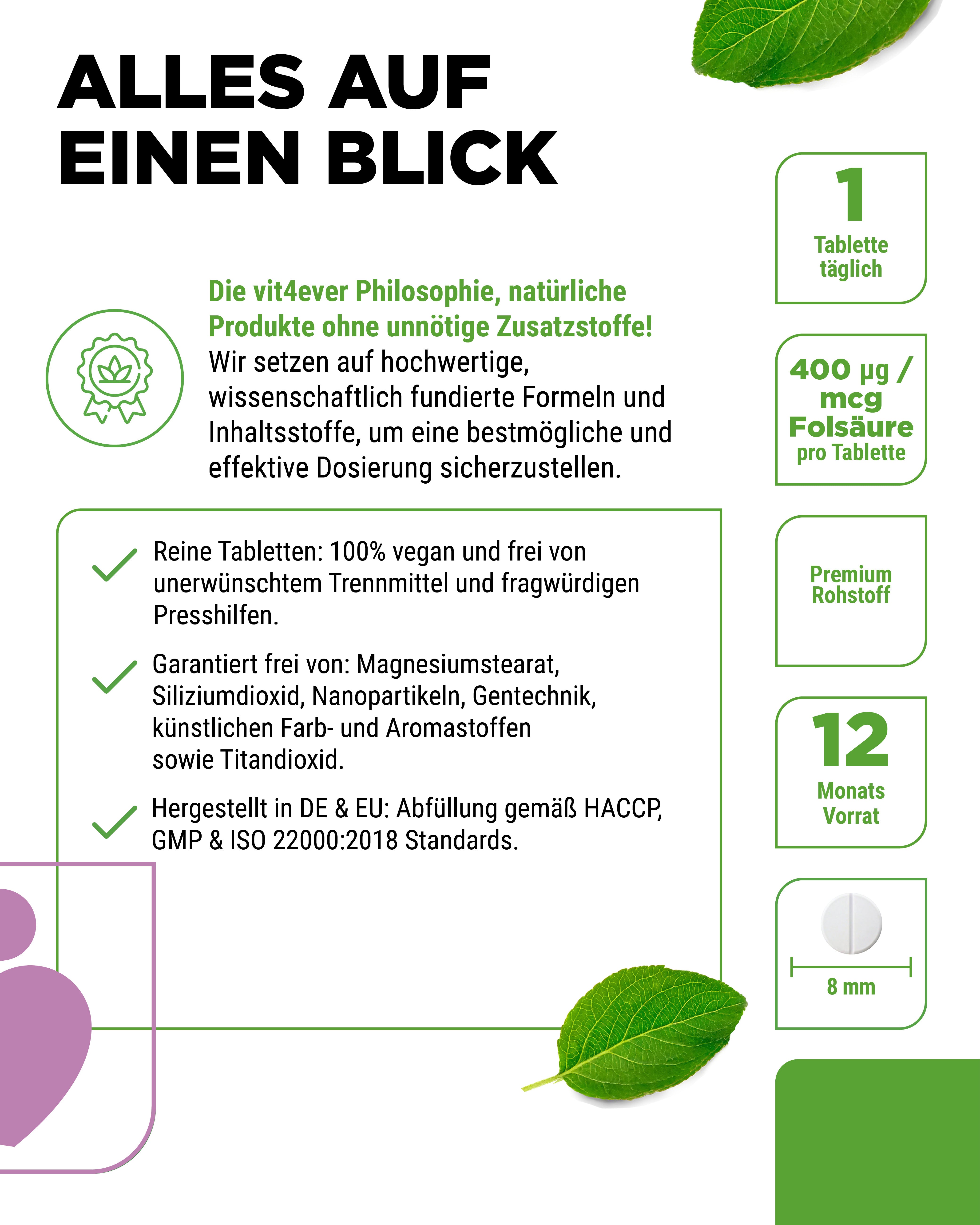 Acido folico - 400 mcg