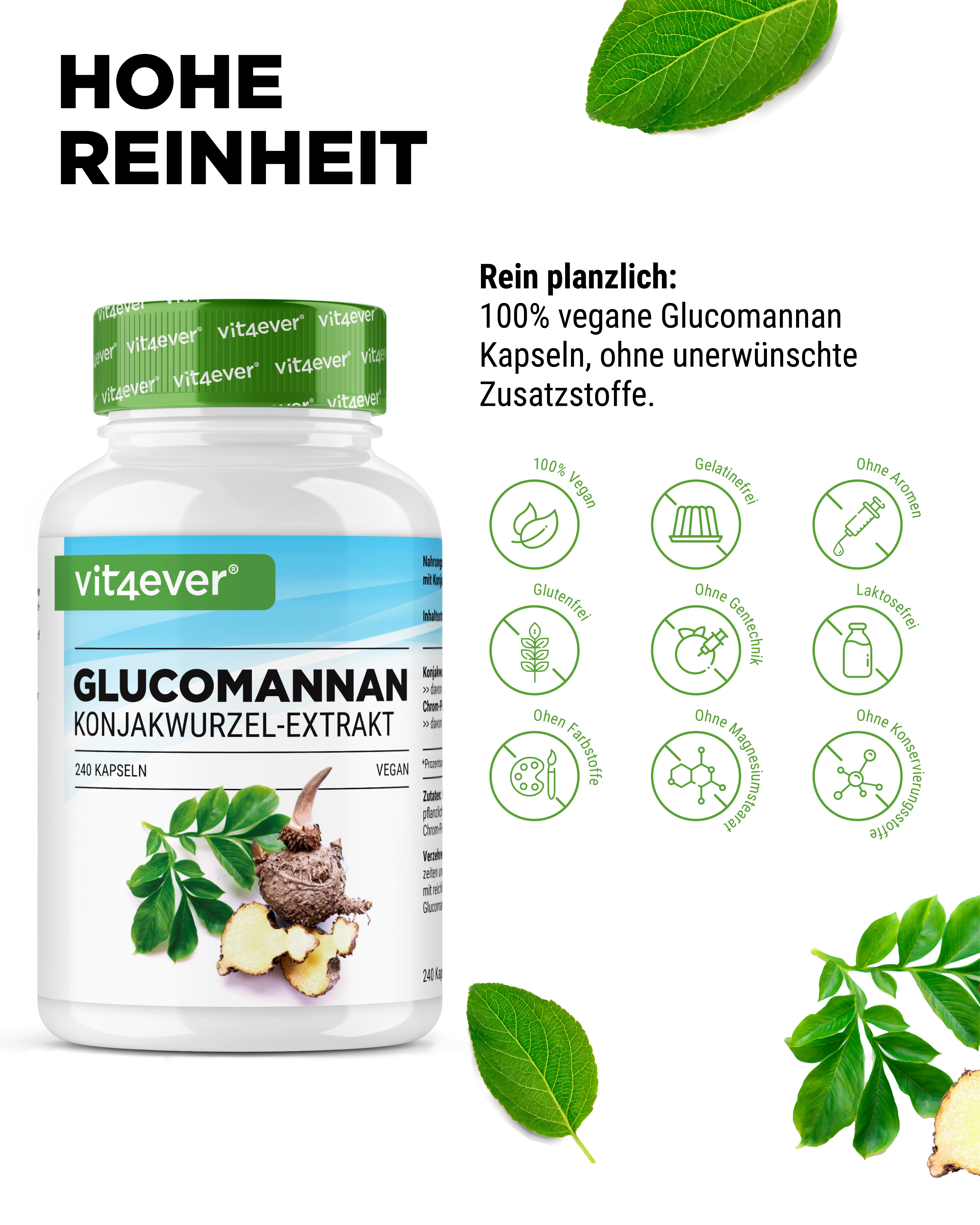 Glucomannan Konjakwurzelextrakt