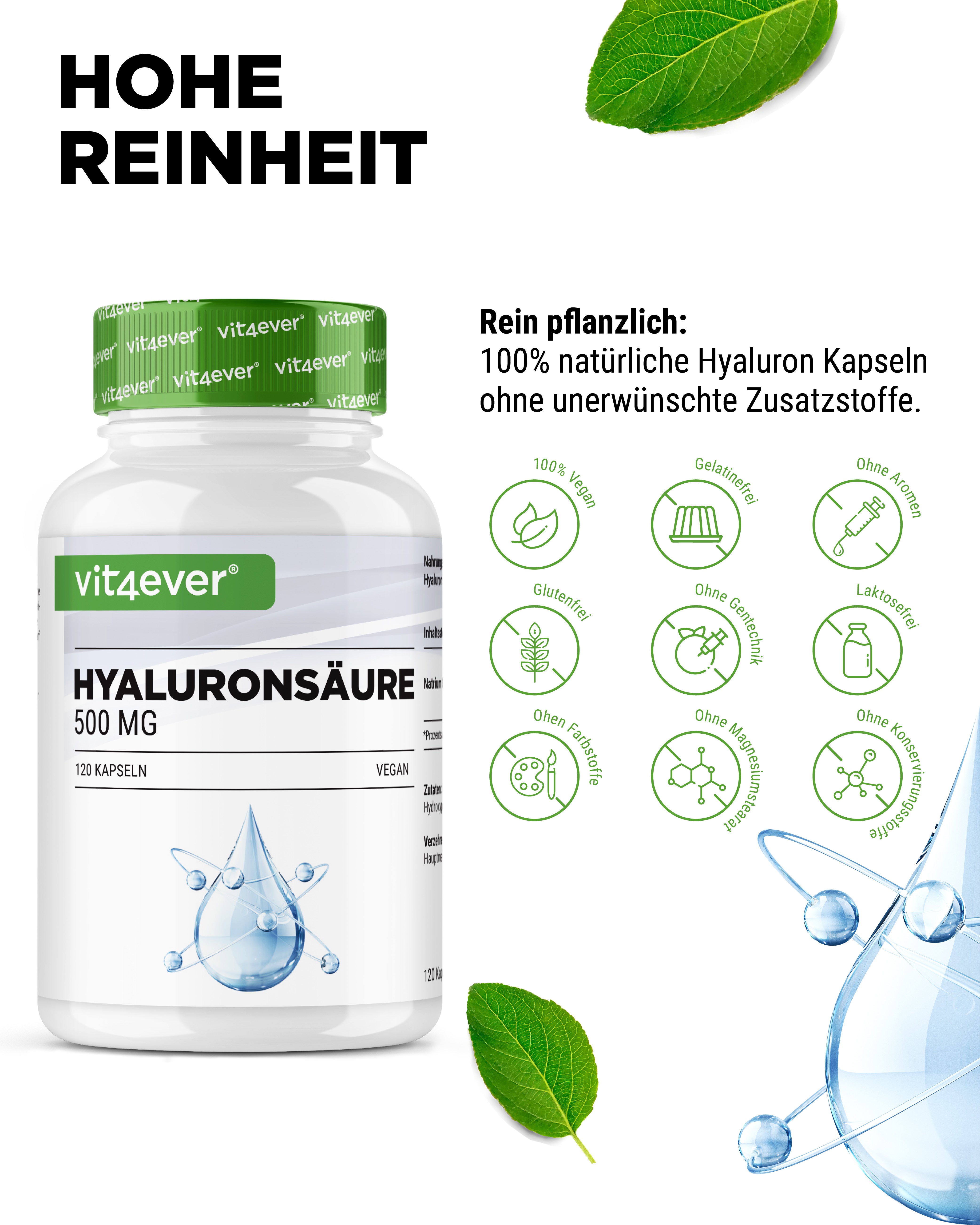 Acido ialuronico 500 mg - 500-700 kDa