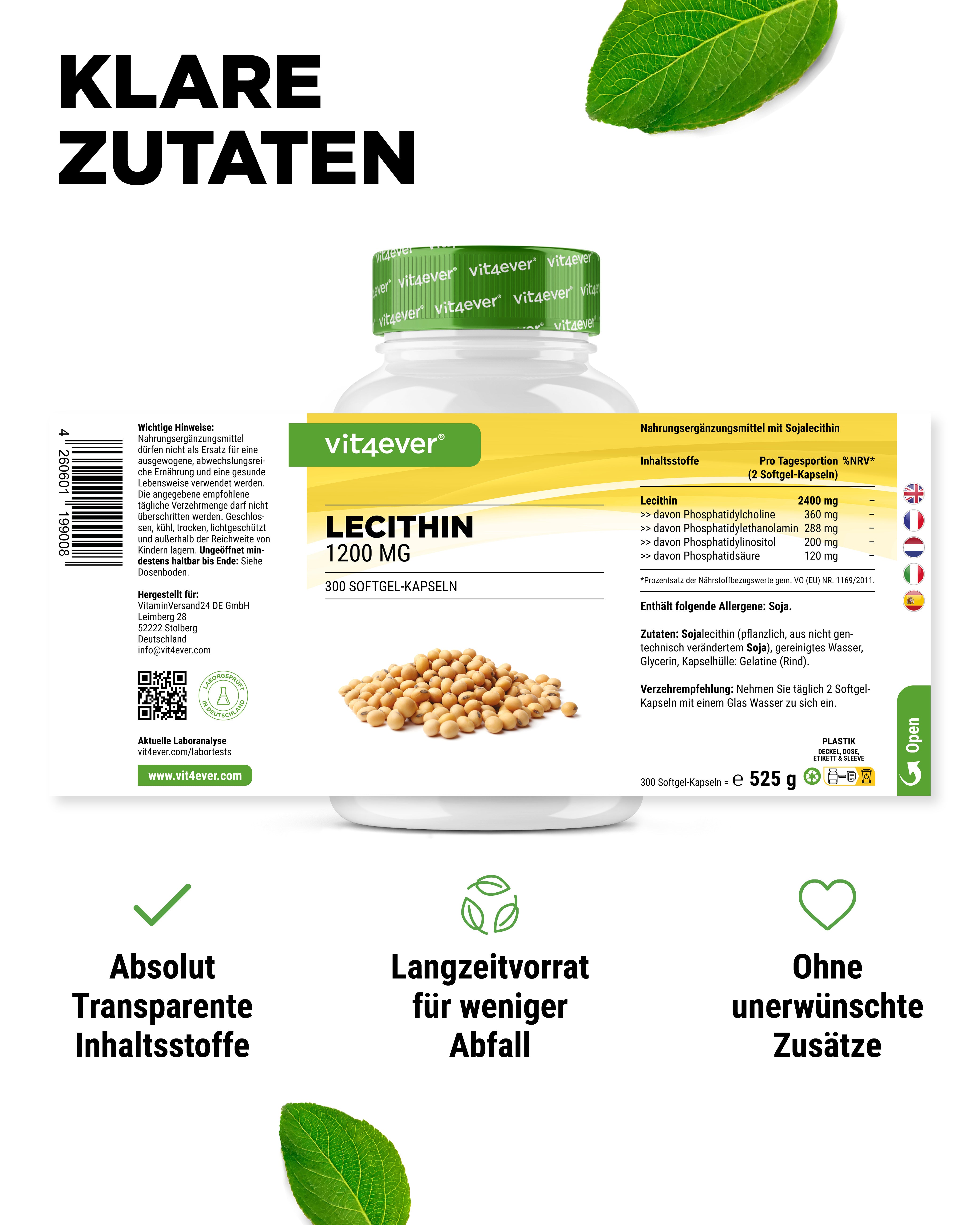 Lécithine - 1200 mg