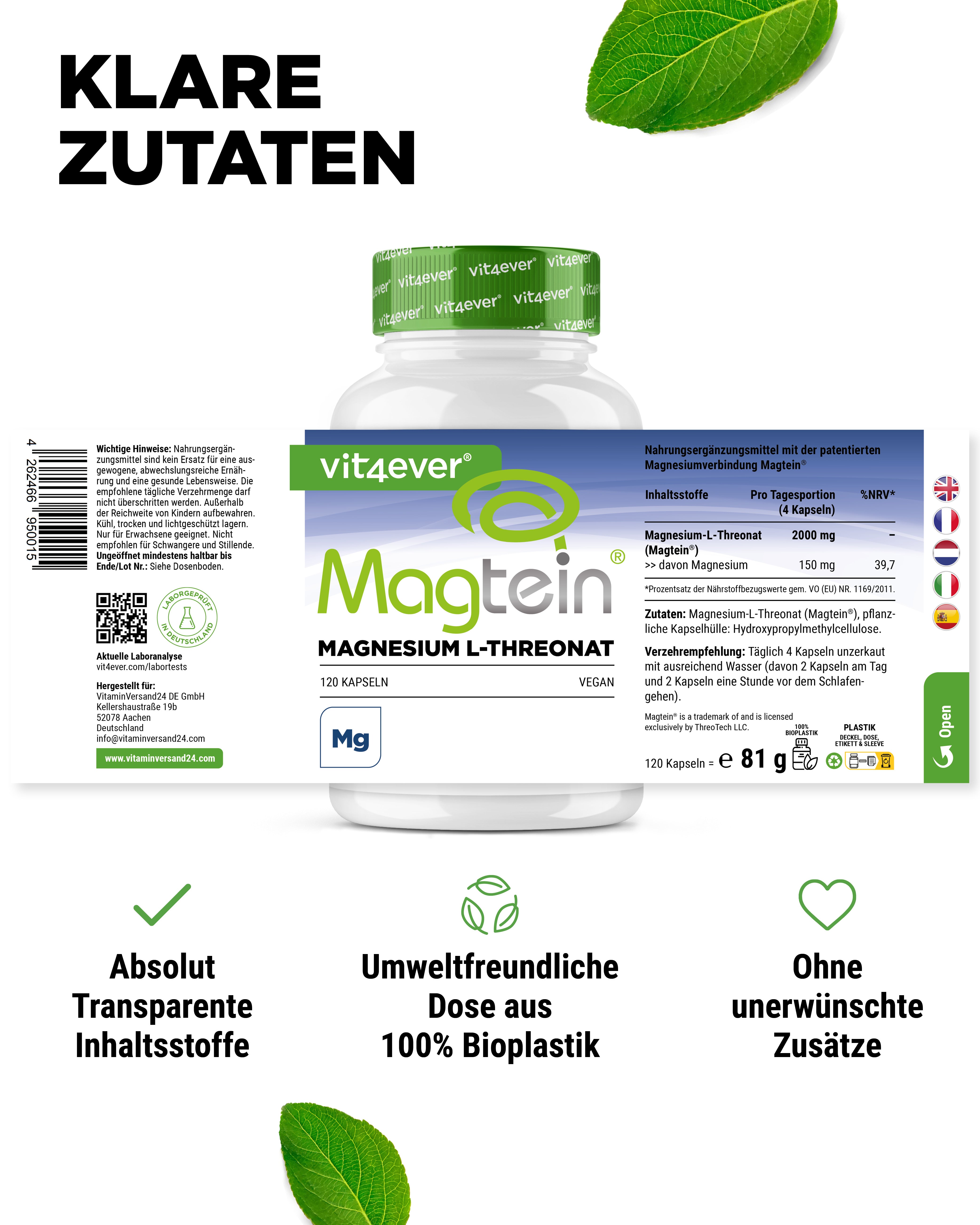 Magnesium - Magtein - L-Threonaat