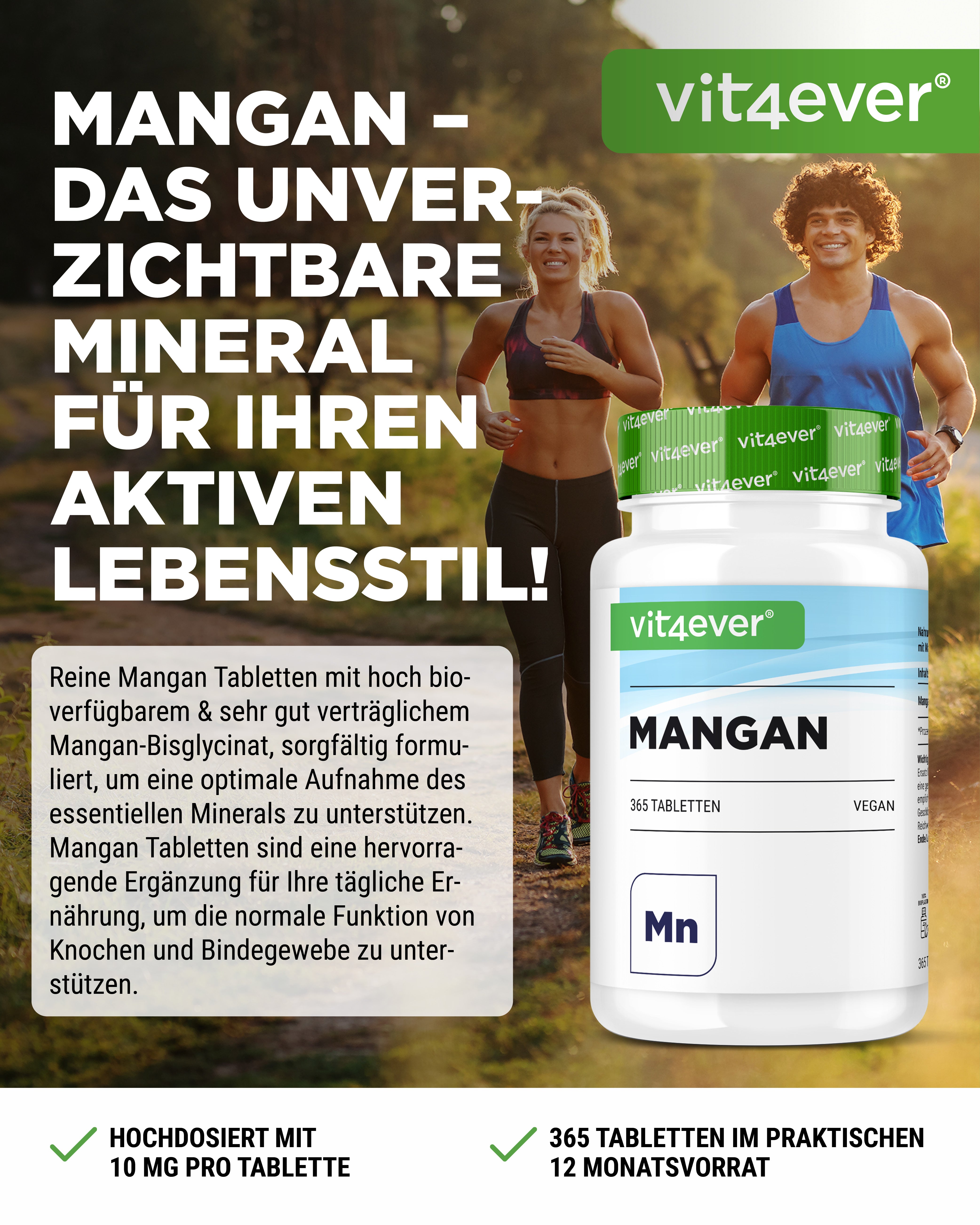 Mangan 10 mg - Mangan-Bisglycinat