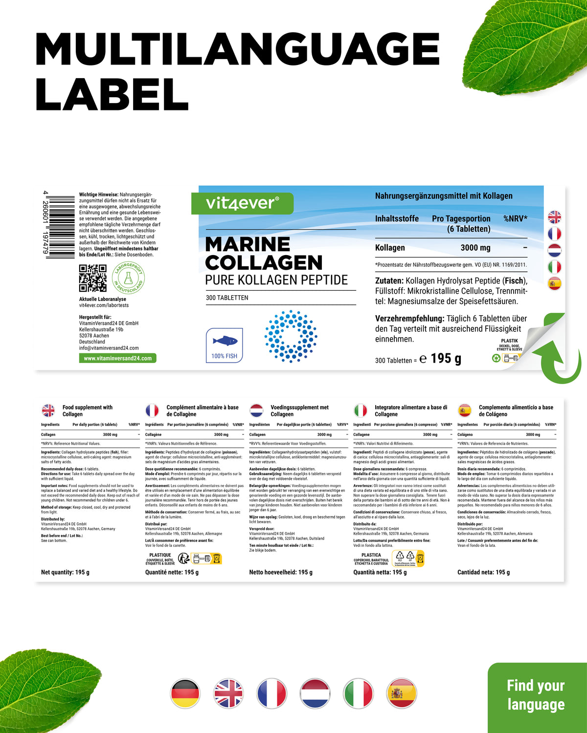 Marine Collagen - Tablets