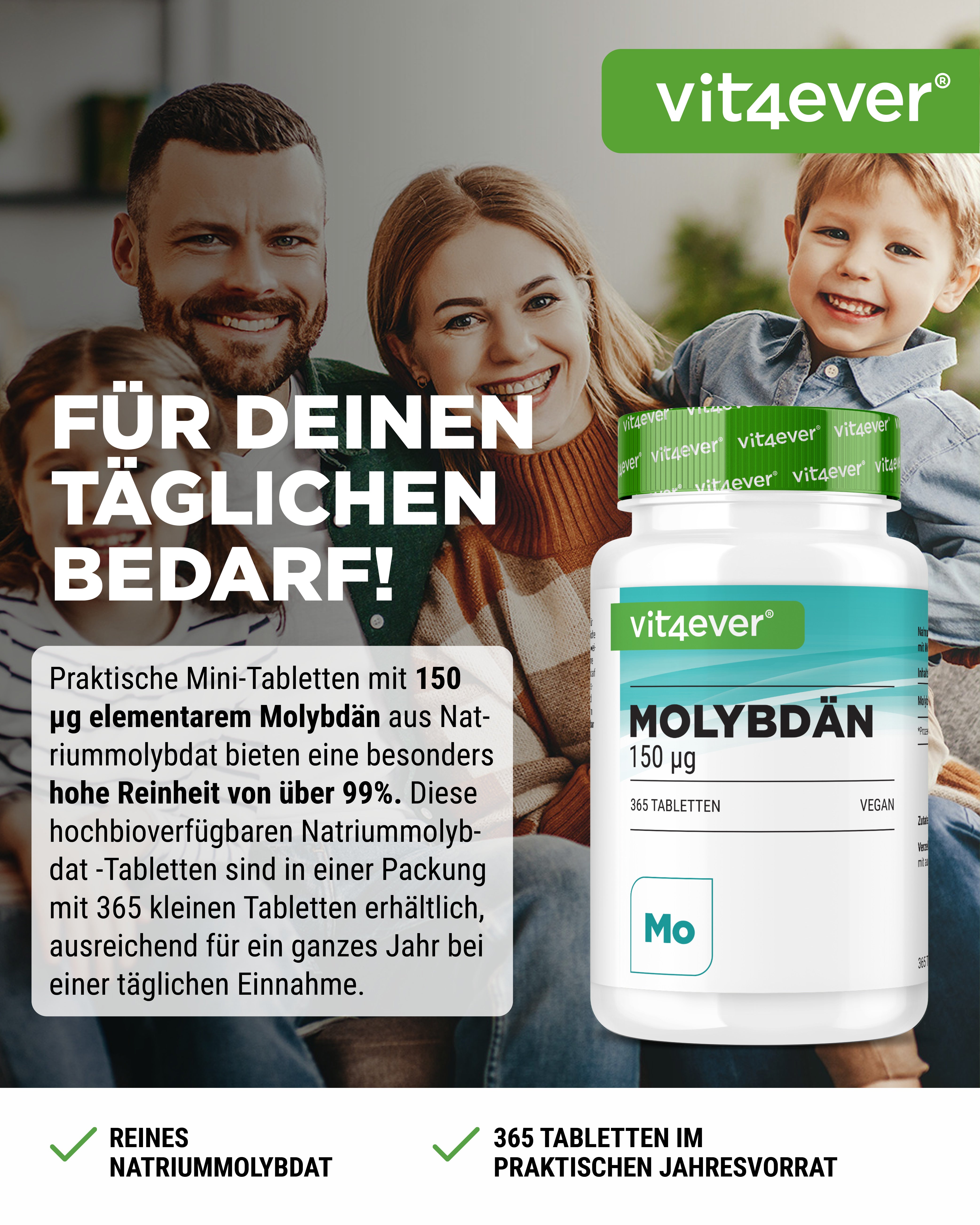 Molybdän - 150 µg -Natriummolybdat