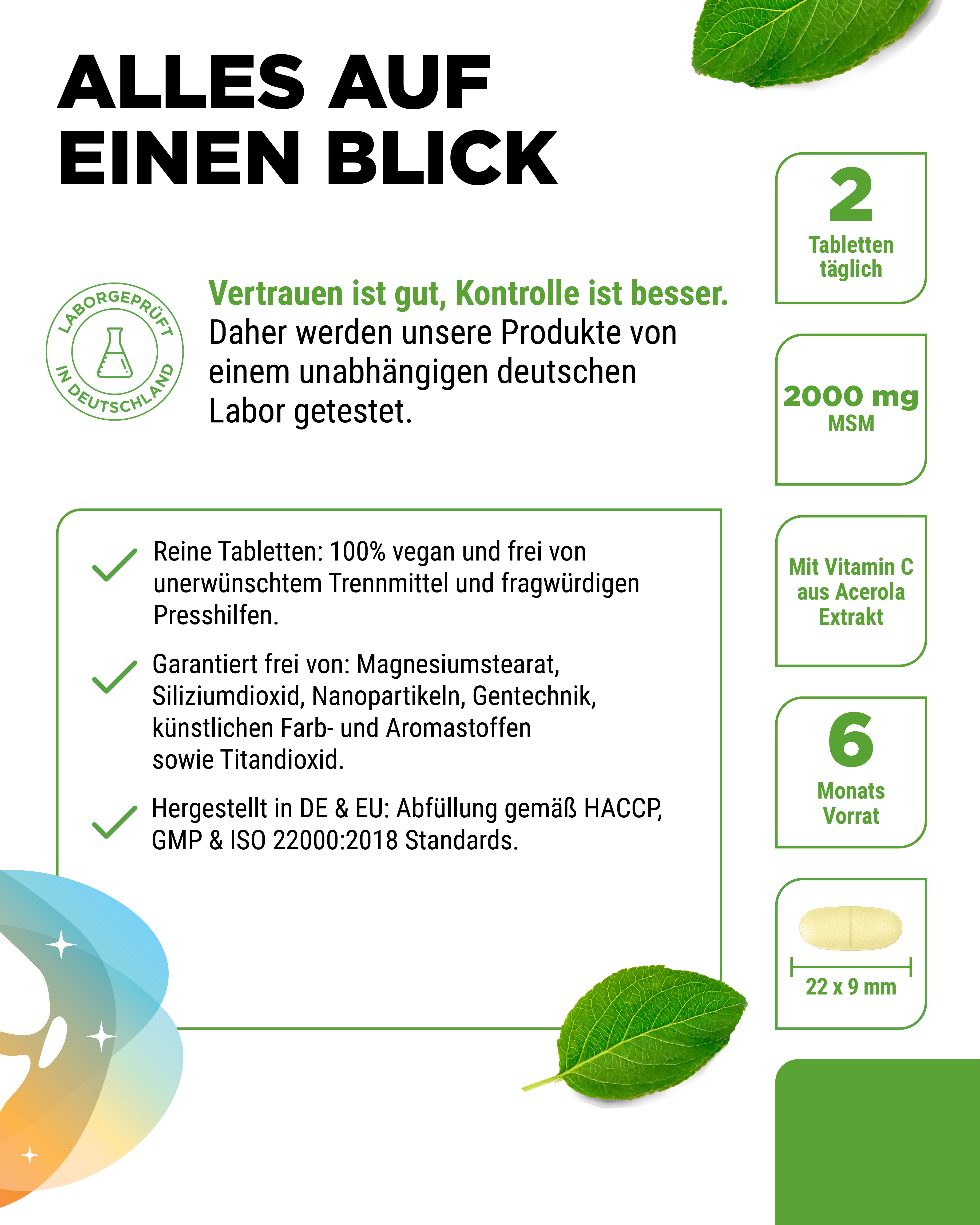 MSM + Vitamina C - 1000mg