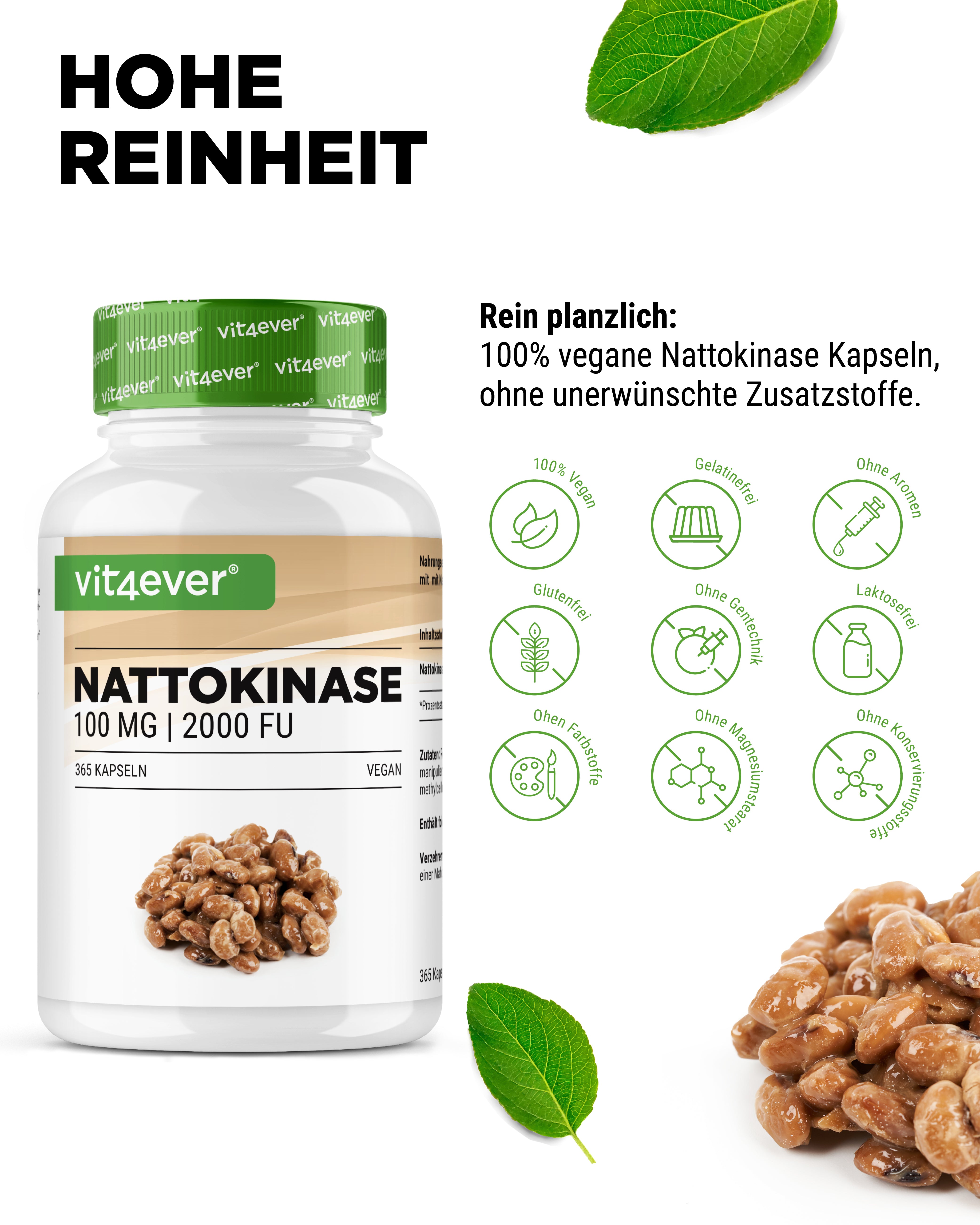 Nattokinase 100 mg (2000 FU)