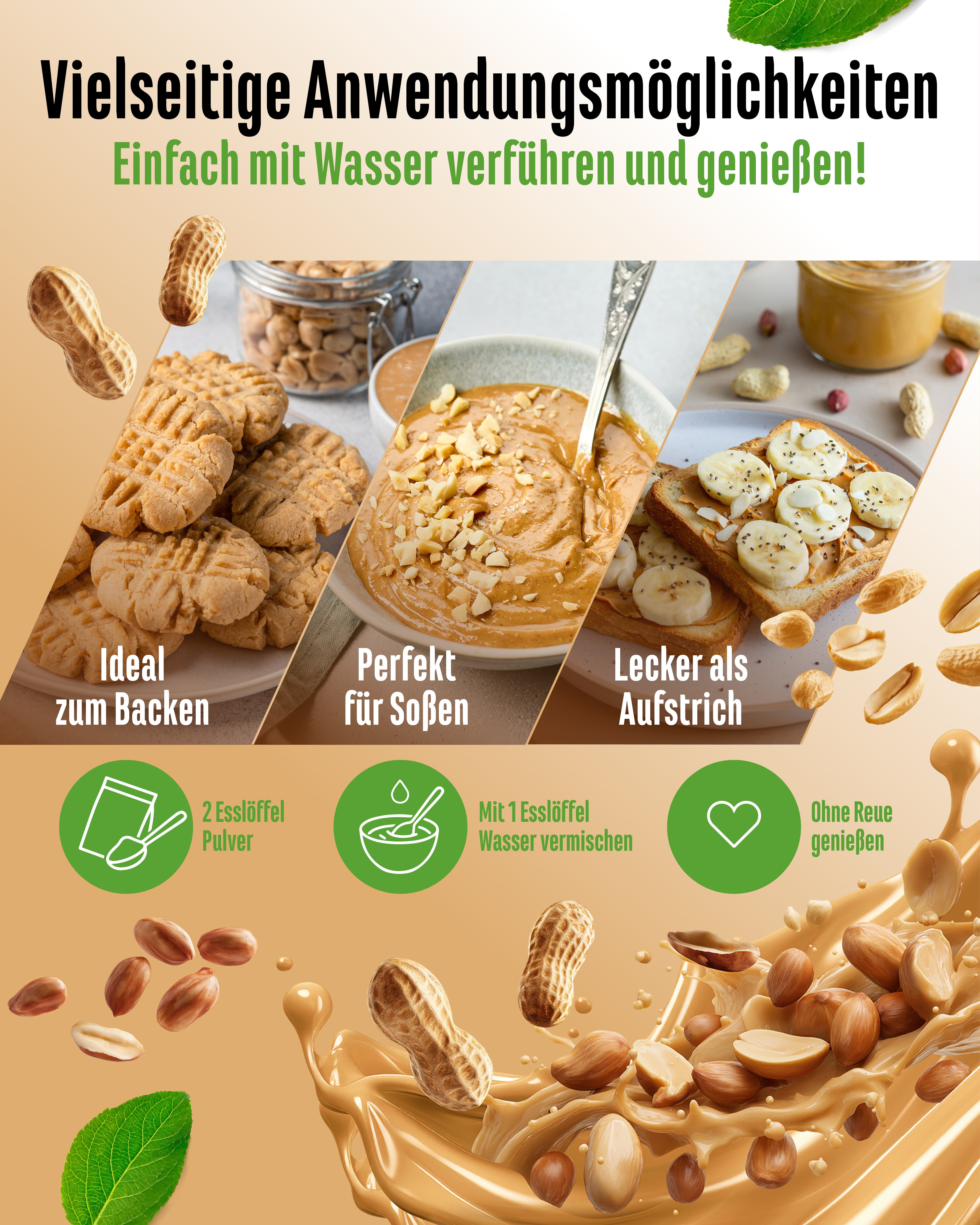 Licht Pindakaspoeder, 500 g