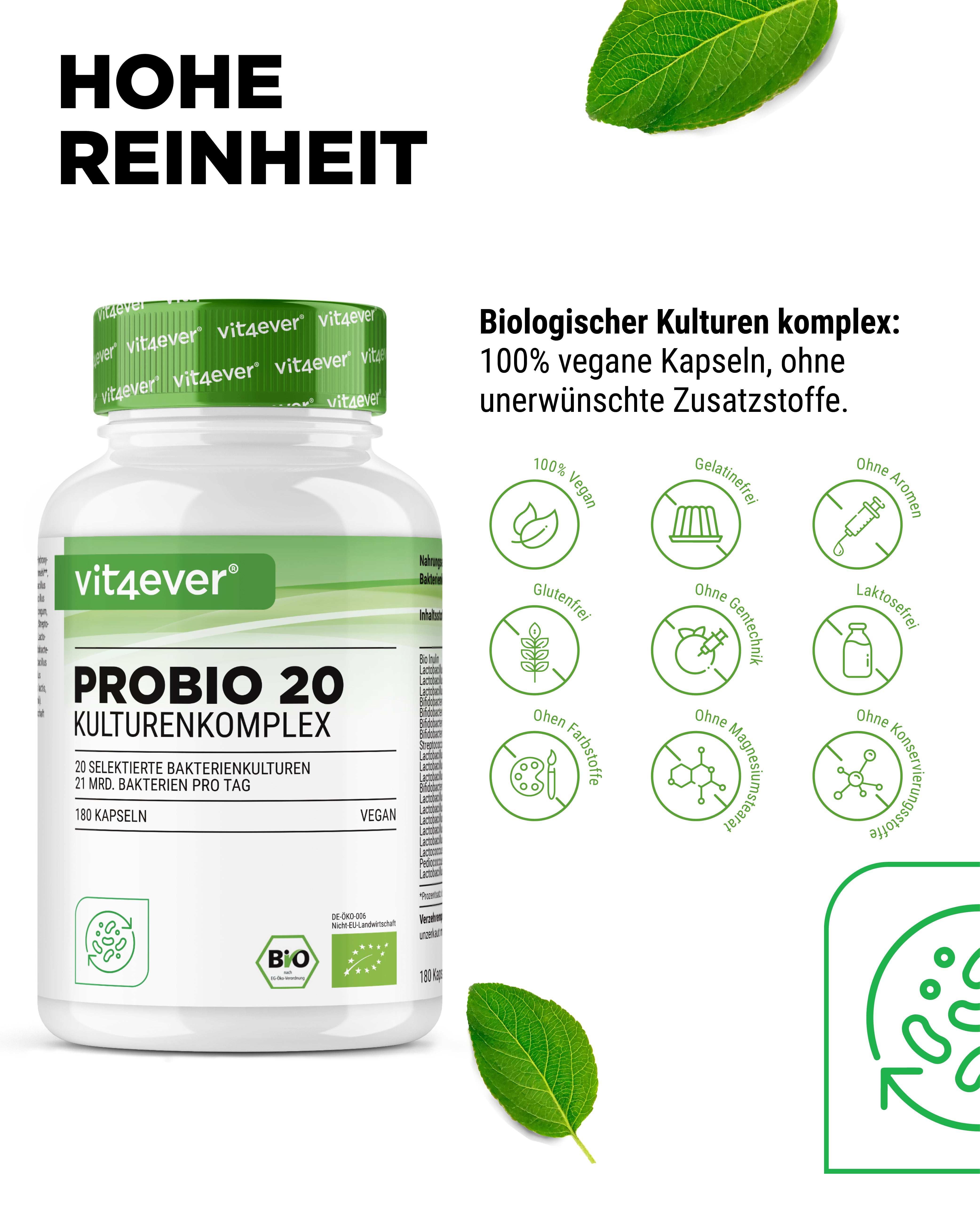 Complexe Probio 20 - 20 souches bactériennes + Inuline