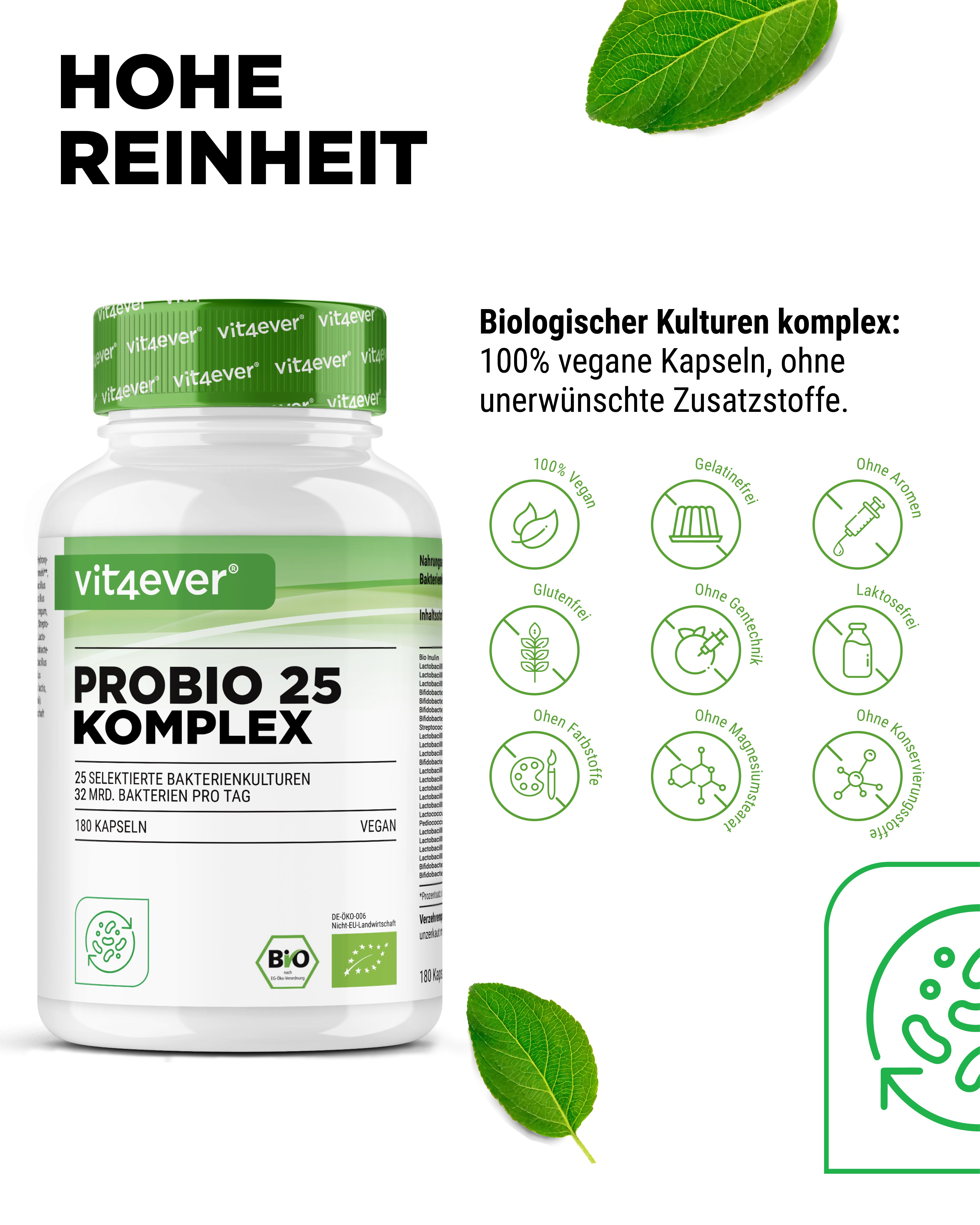 Probio 25 Komplex - 180 Kapseln - 27 Milliarden Darmbakterien