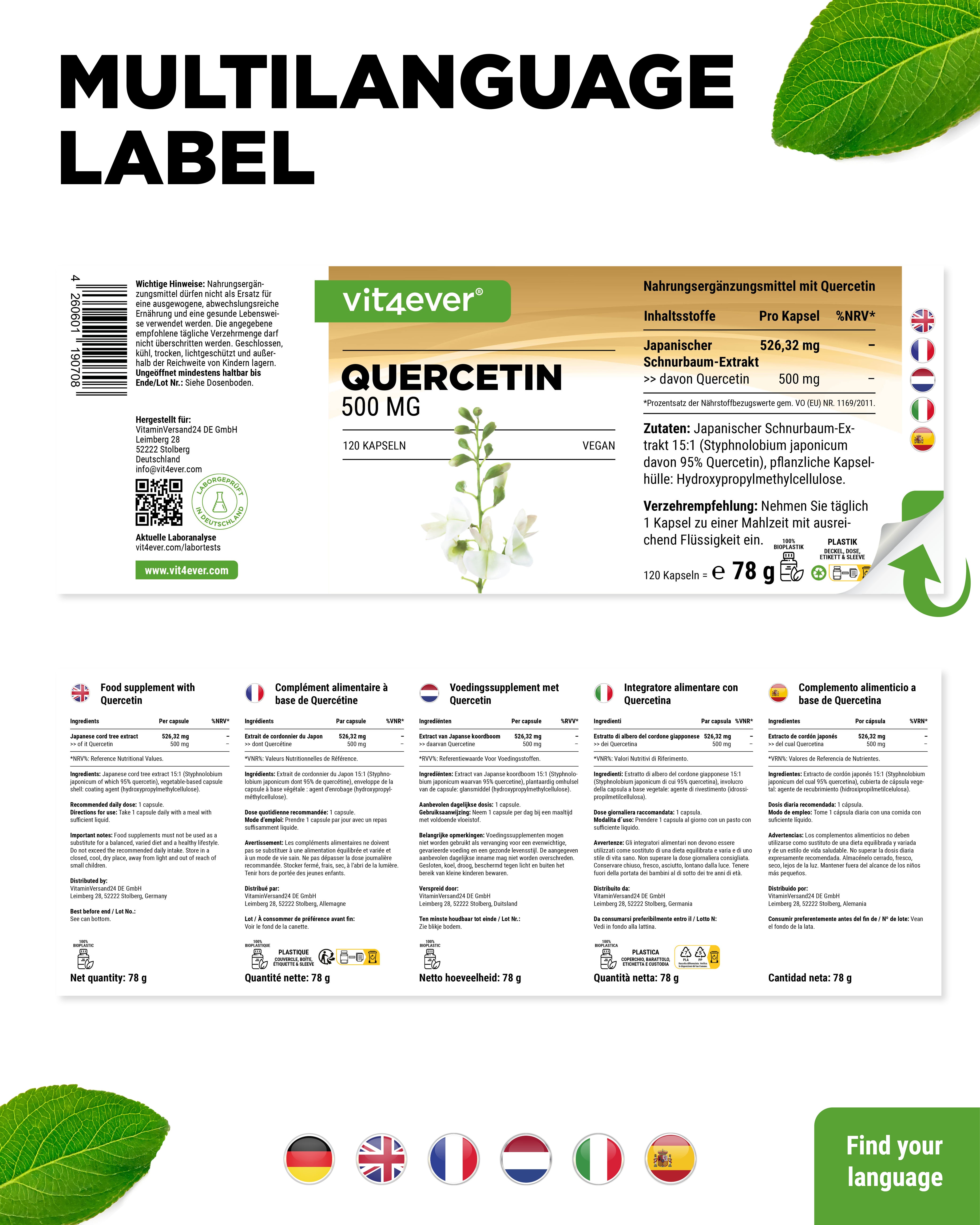 Quercetina - 500 mg